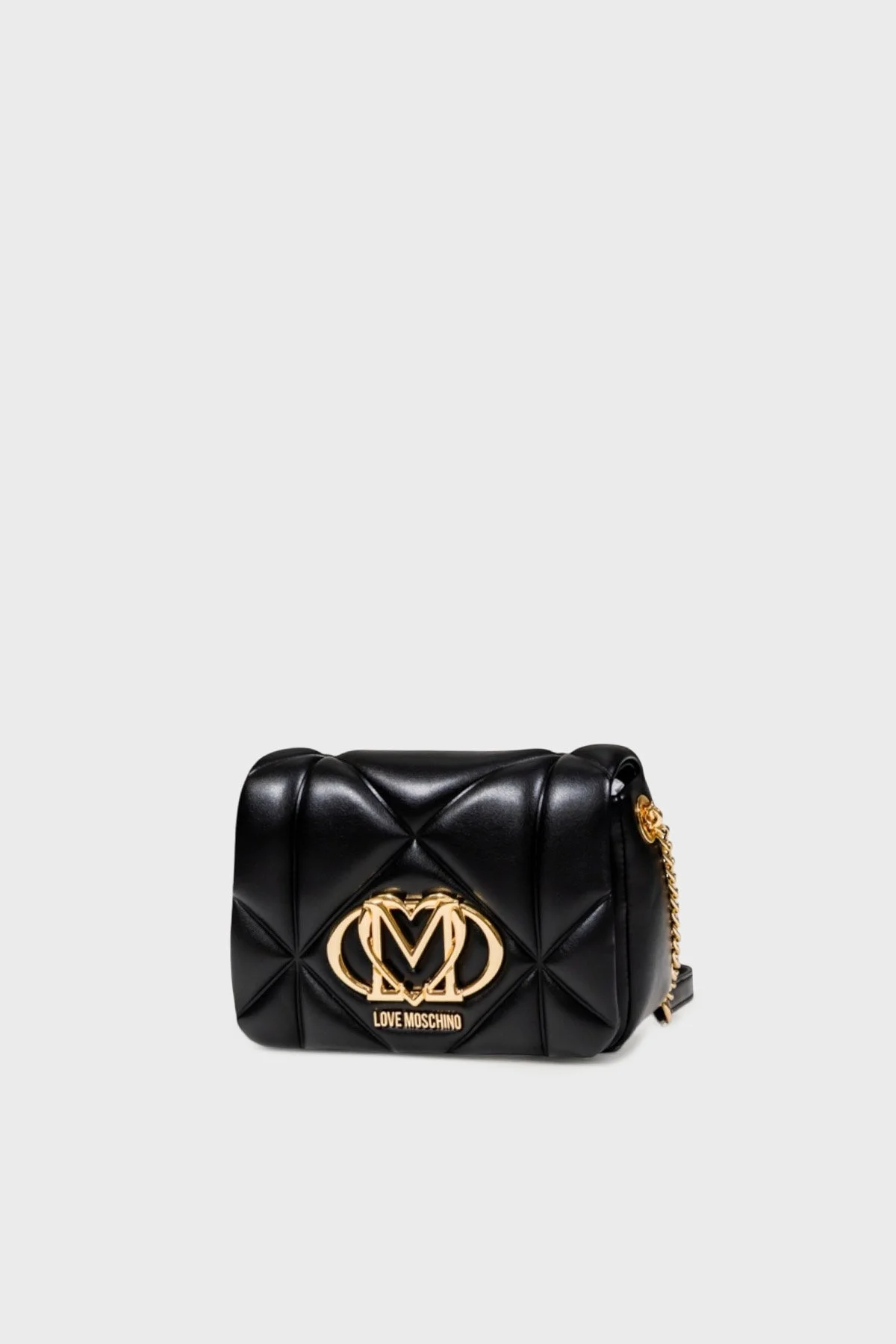 Love Moschino Kapitoneli Ayarlanabilir Zincir Askılı Bayan Çanta JC4084PP1NLC0000 SİYAH - 4