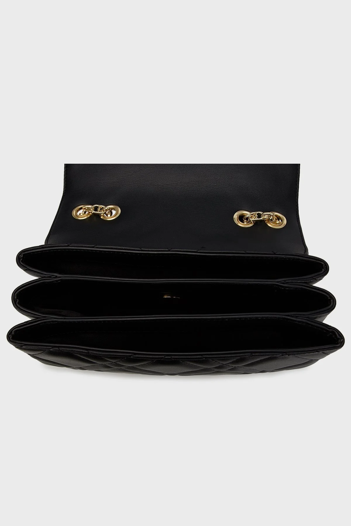 Love Moschino Kapitoneli Ayarlanabilir Zincir Askılı Bayan Çanta JC4120PP1MLI0000 SİYAH - 3