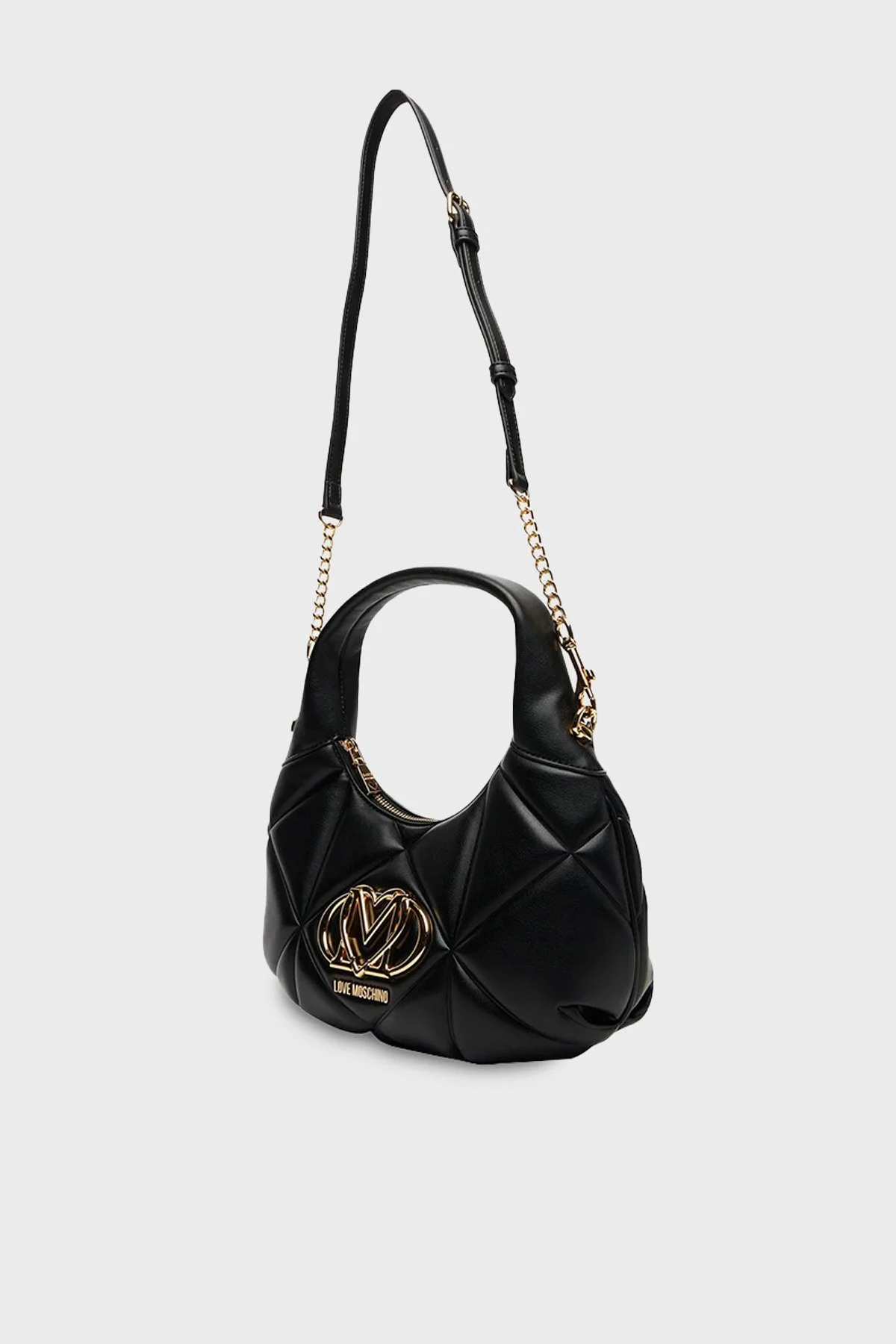 Love Moschino Kapitoneli Çıkarılabilir Askılı Bayan Çanta JC4039PP1OLC0000 SİYAH - 4