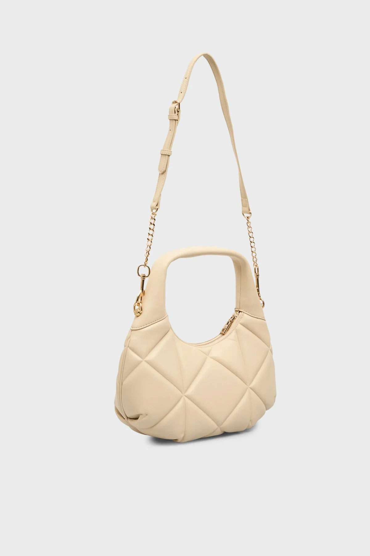 Love Moschino Kapitoneli Çıkarılabilir Askılı Bayan Çanta JC4039PP1OLC0129 BEJ - 2