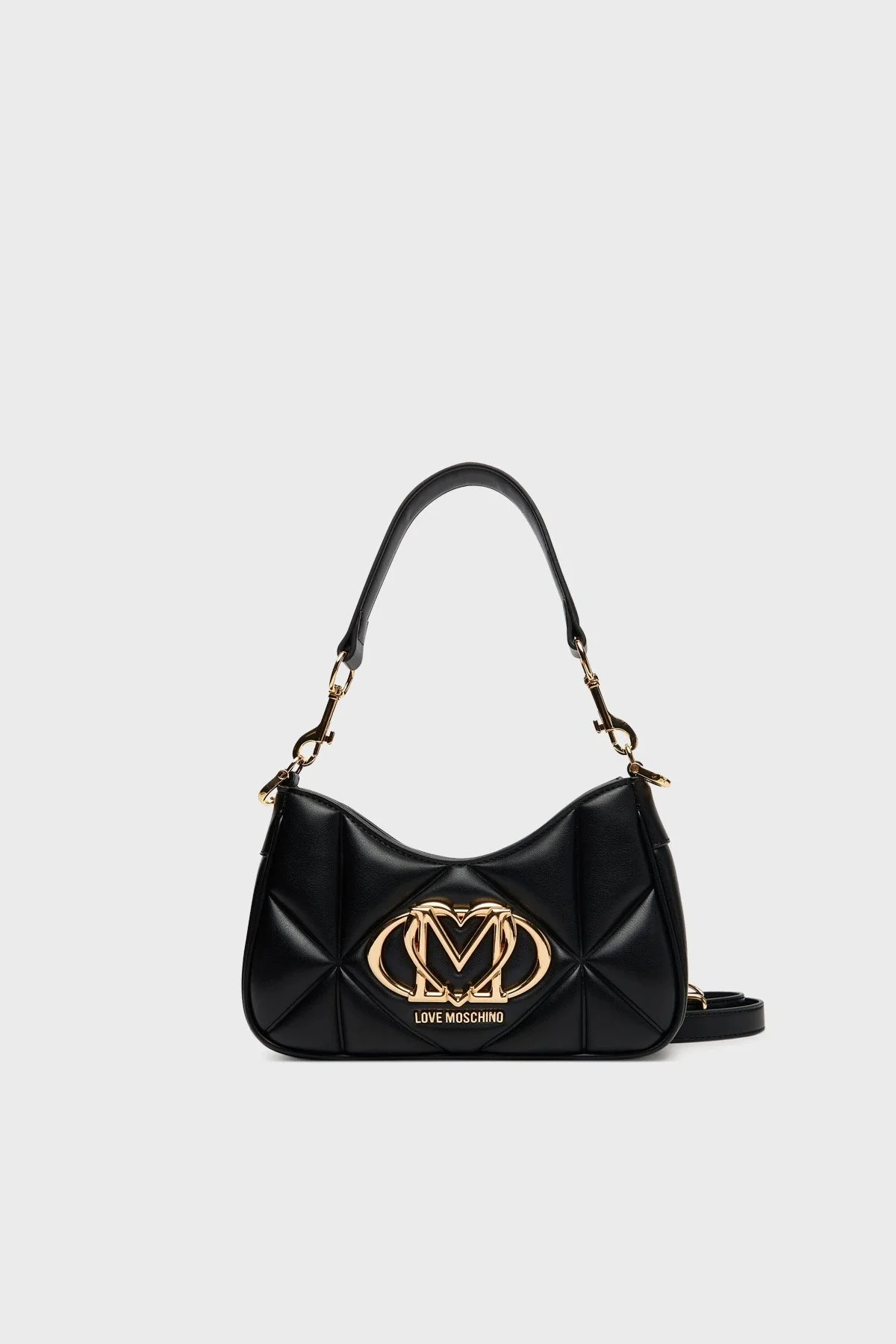Love Moschino Kapitoneli Çıkarılabilir Askılı Bayan Çanta JC4080PP1NLC0000 SİYAH - 1