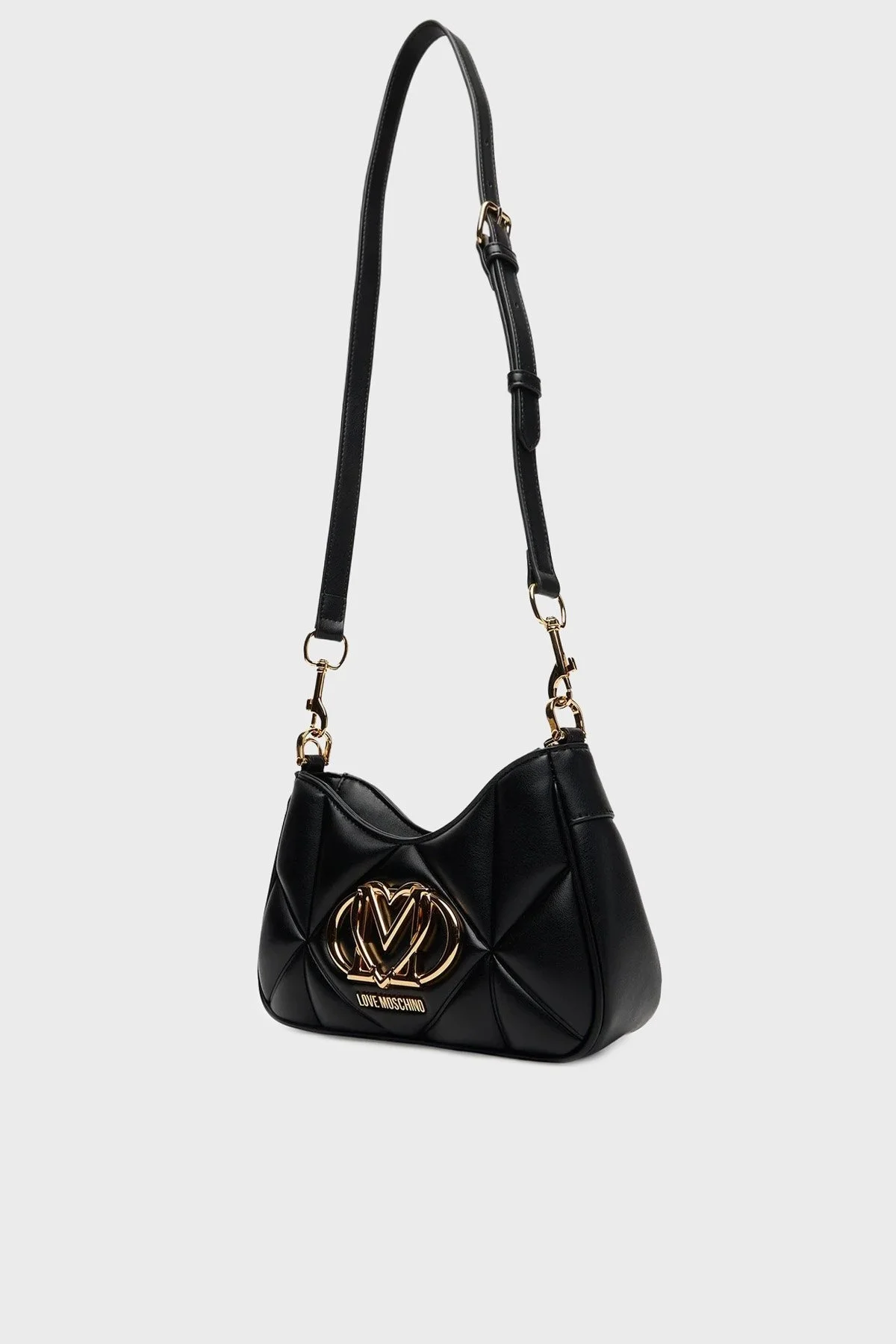 Love Moschino Kapitoneli Çıkarılabilir Askılı Bayan Çanta JC4080PP1NLC0000 SİYAH - 3