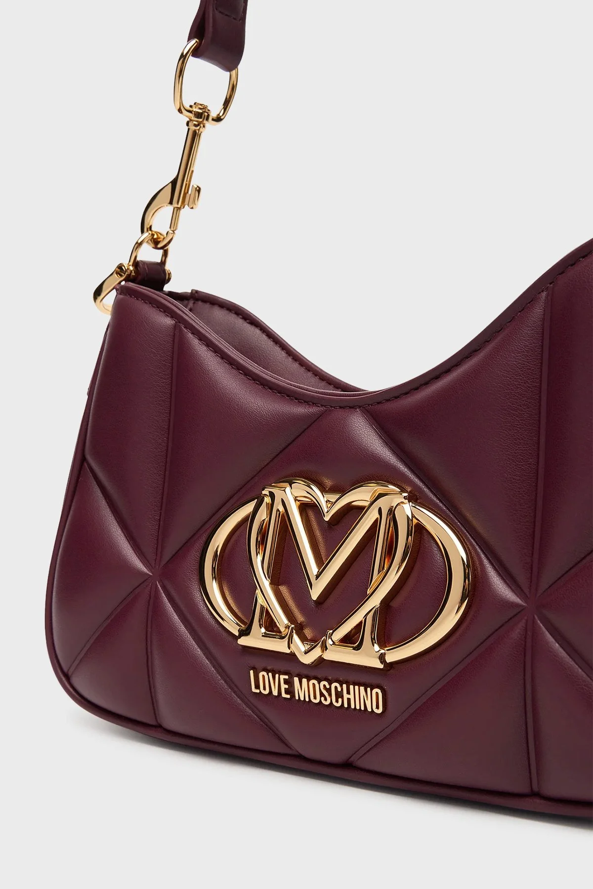 Love Moschino Kapitoneli Çıkarılabilir Askılı Bayan Çanta JC4080PP1NLC0552 MOR - 5