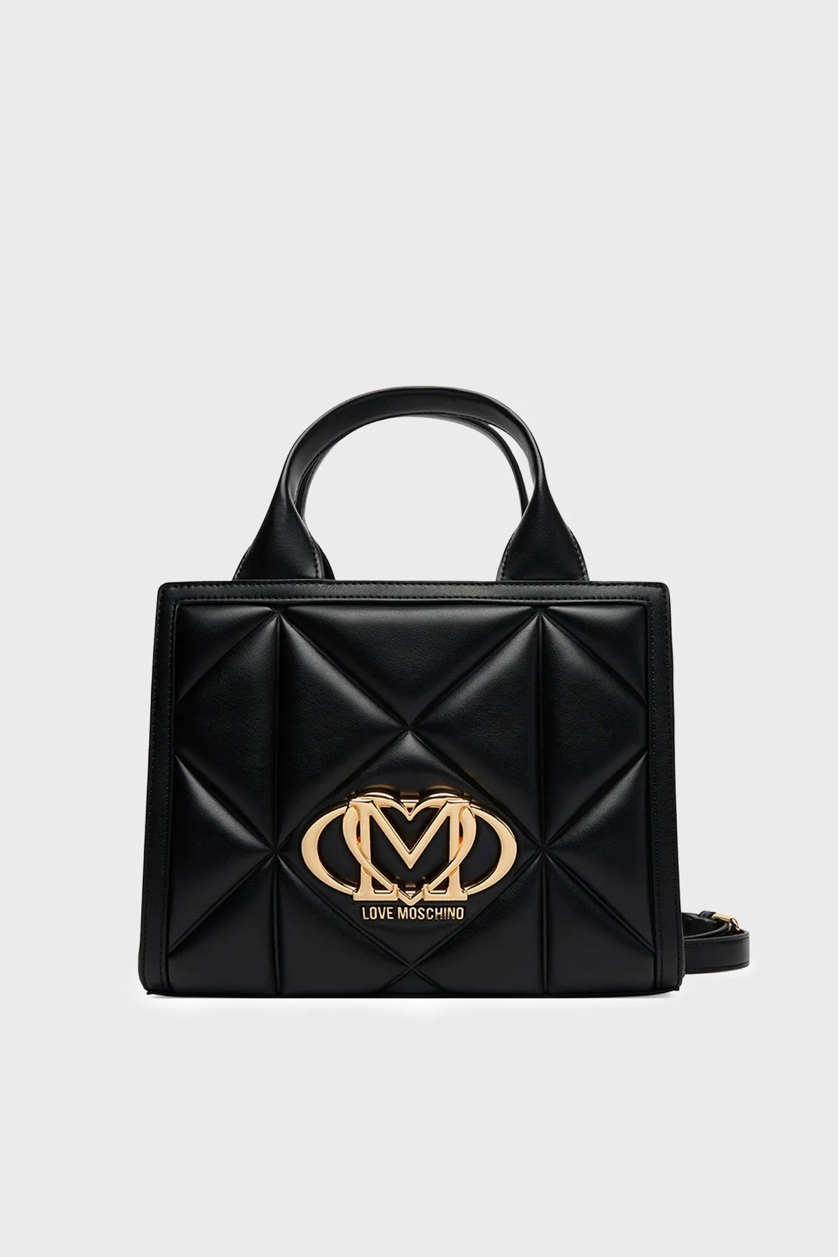 Love Moschino Kapitoneli Çıkarılabilir Askılı Bayan Çanta JC4081PP1OLC0000 SİYAH - 1