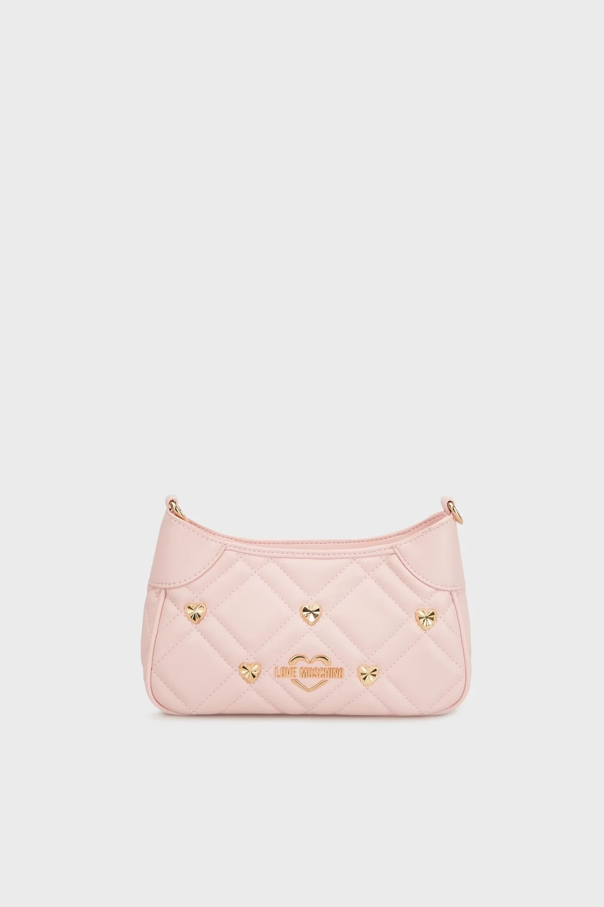 Love Moschino Kapitoneli Çıkarılabilir Askılı Bayan Çanta JC4121PP1MLI0601 PEMBE - 8