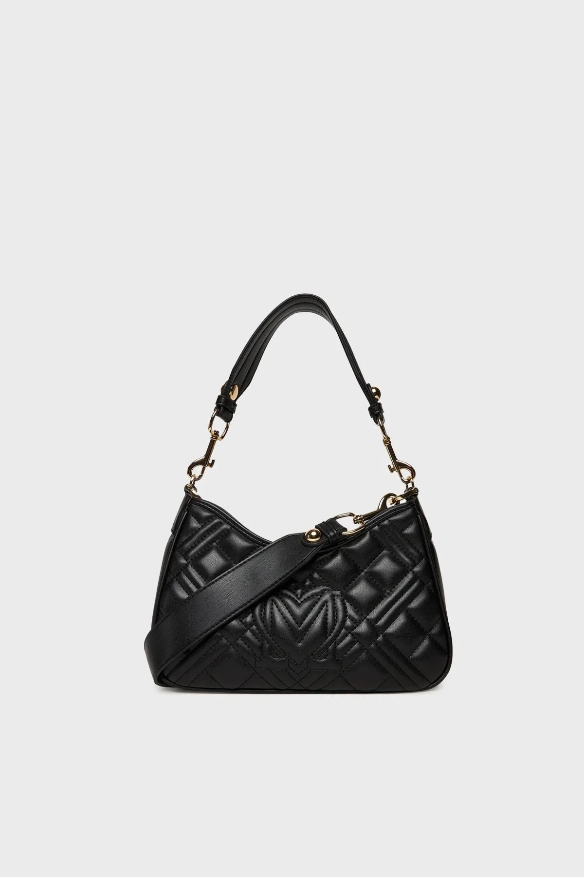 Love Moschino Kapitoneli Çıkarılabilir Askılı Bayan Çanta JC4152PP1NLA0000 SİYAH - 2