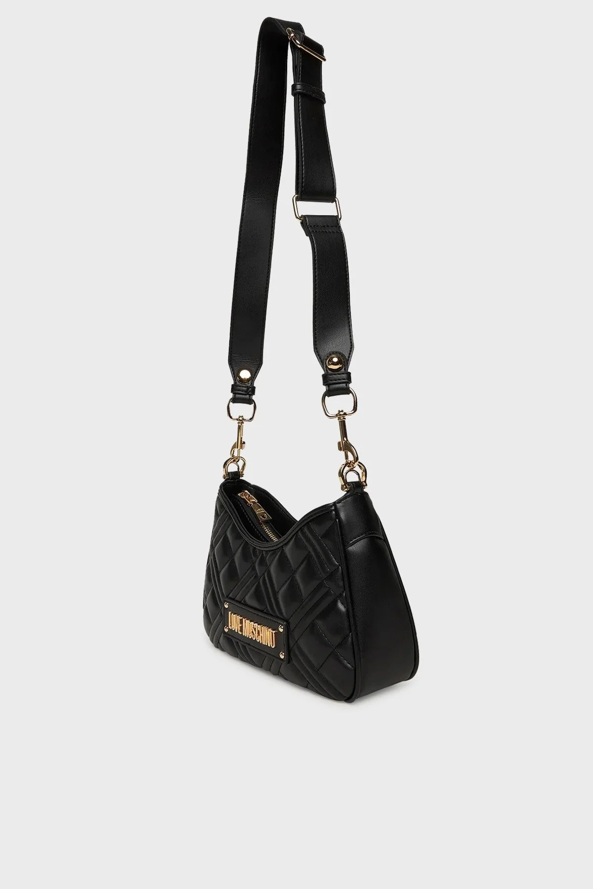 Love Moschino Kapitoneli Çıkarılabilir Askılı Bayan Çanta JC4152PP1NLA0000 SİYAH - 3