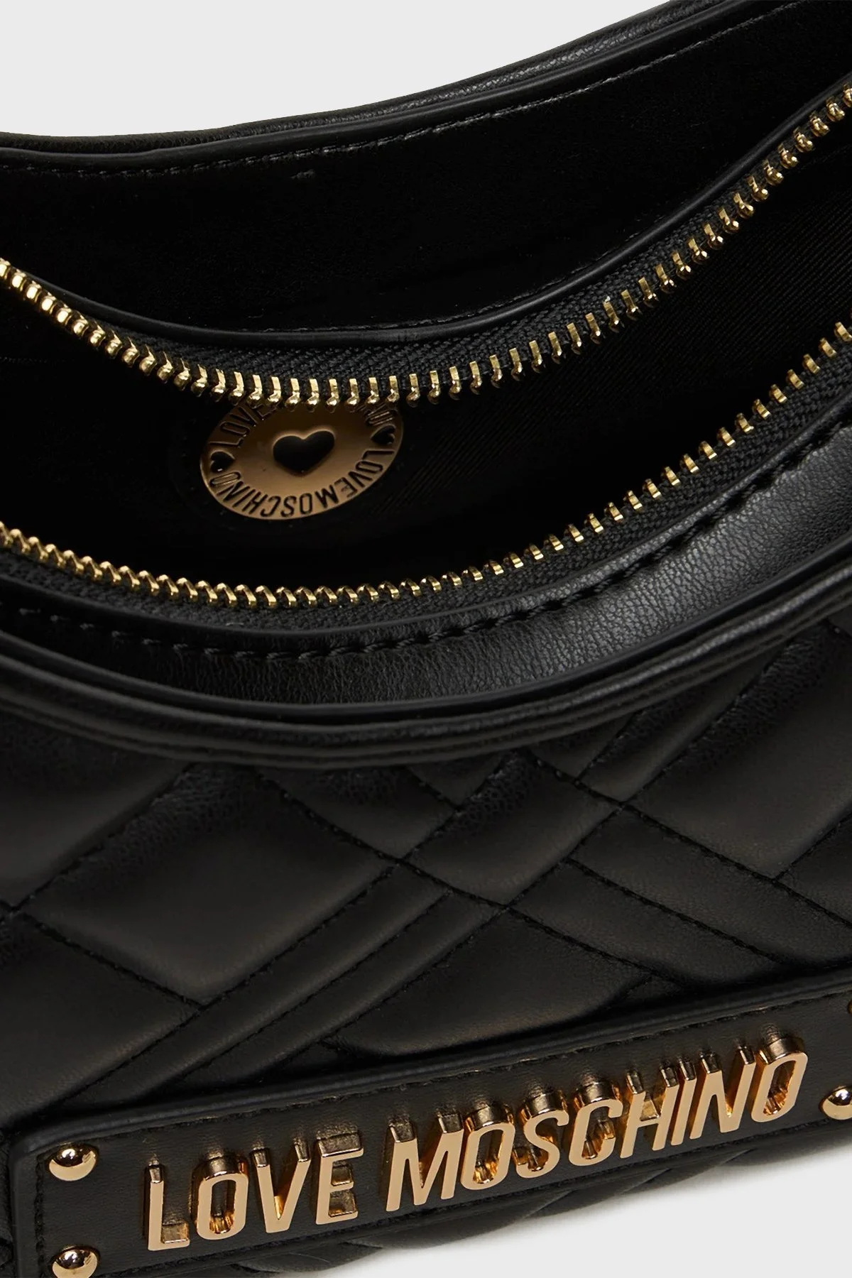 Love Moschino Kapitoneli Çıkarılabilir Askılı Bayan Çanta JC4152PP1NLA0000 SİYAH - 4