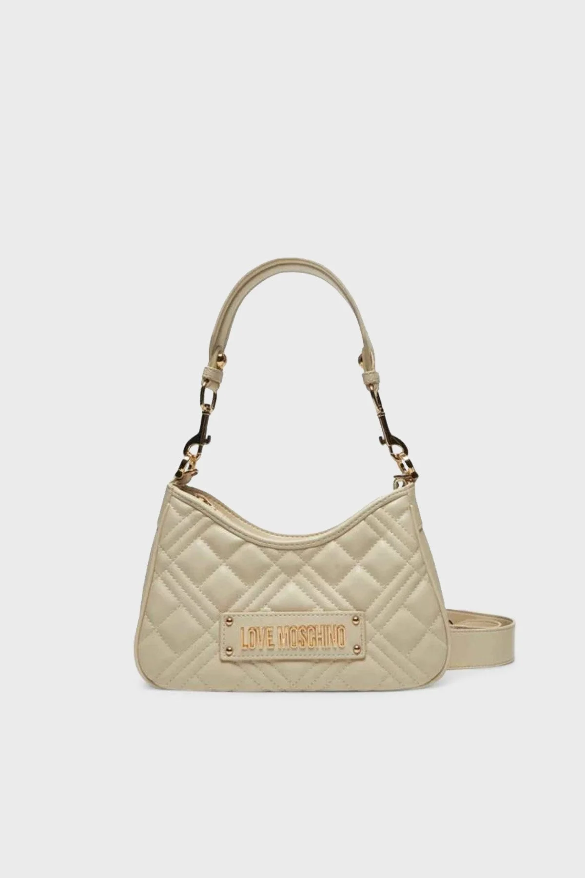 Love Moschino Kapitoneli Çıkarılabilir Askılı Bayan Çanta JC4152PP1NLA0110 BEJ - 1