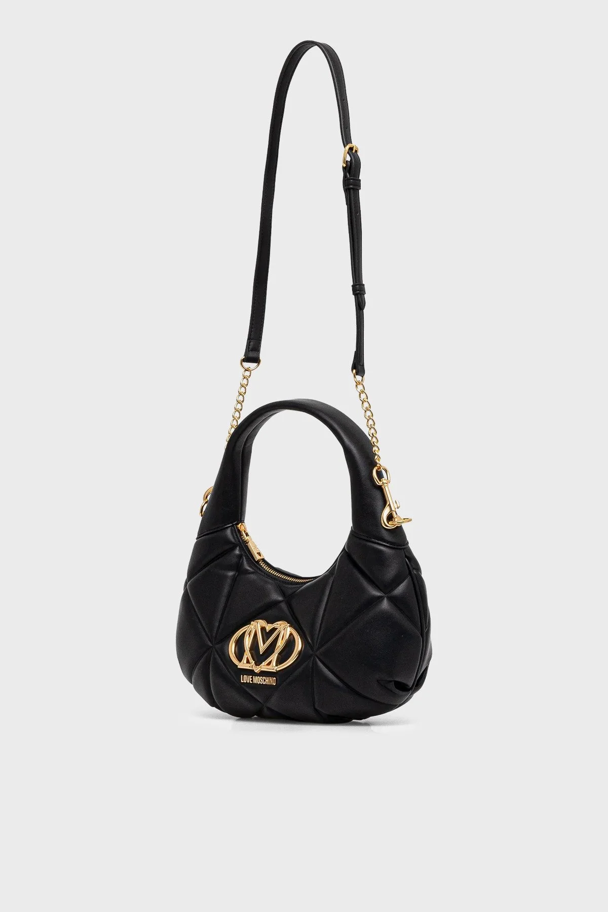 Love Moschino Kapitoneli Çıkarılabilir Askılı Kadın Çanta JC4039PP1PLC0000 Siyah - 2