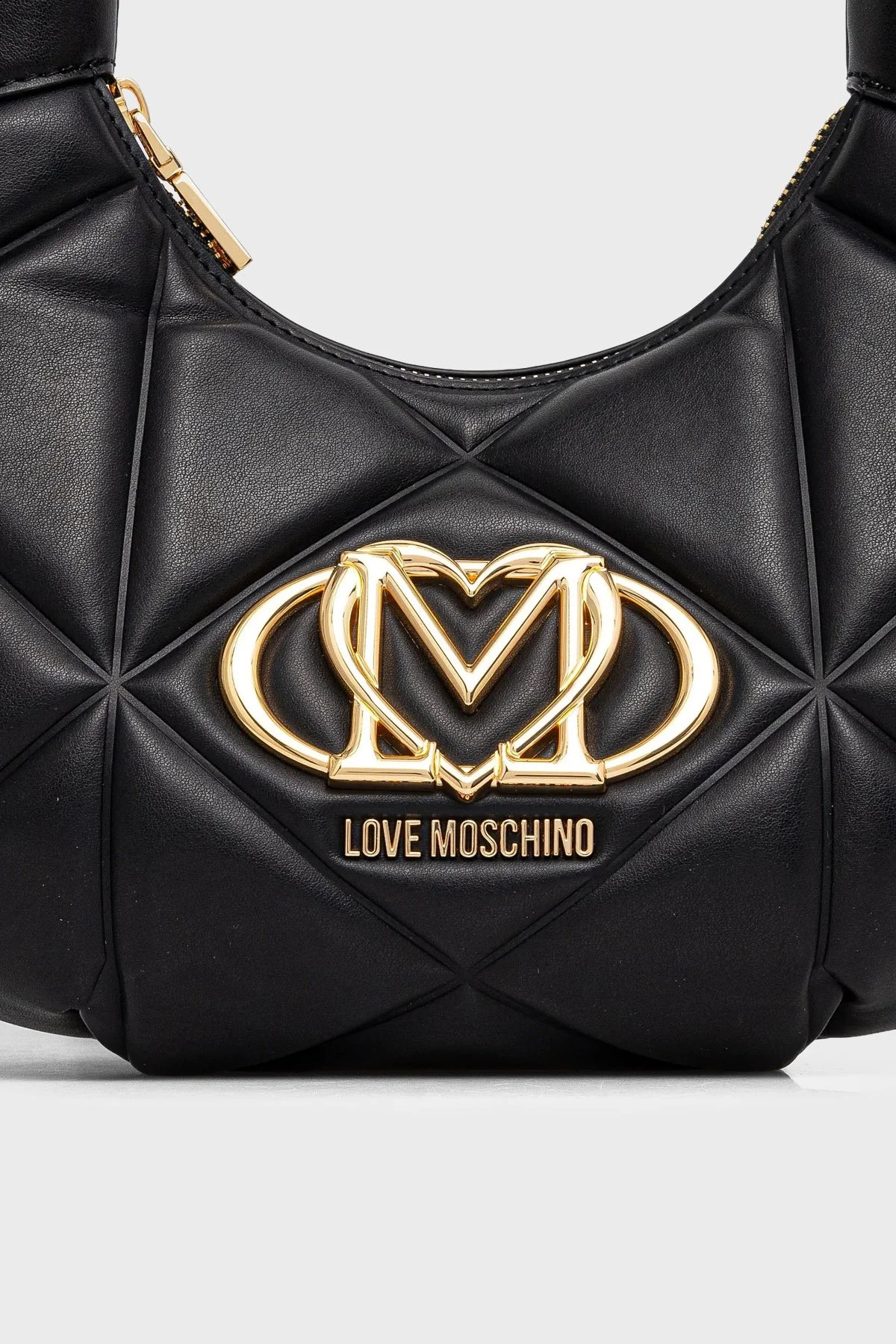 Love Moschino Kapitoneli Çıkarılabilir Askılı Kadın Çanta JC4039PP1PLC0000 Siyah - 4