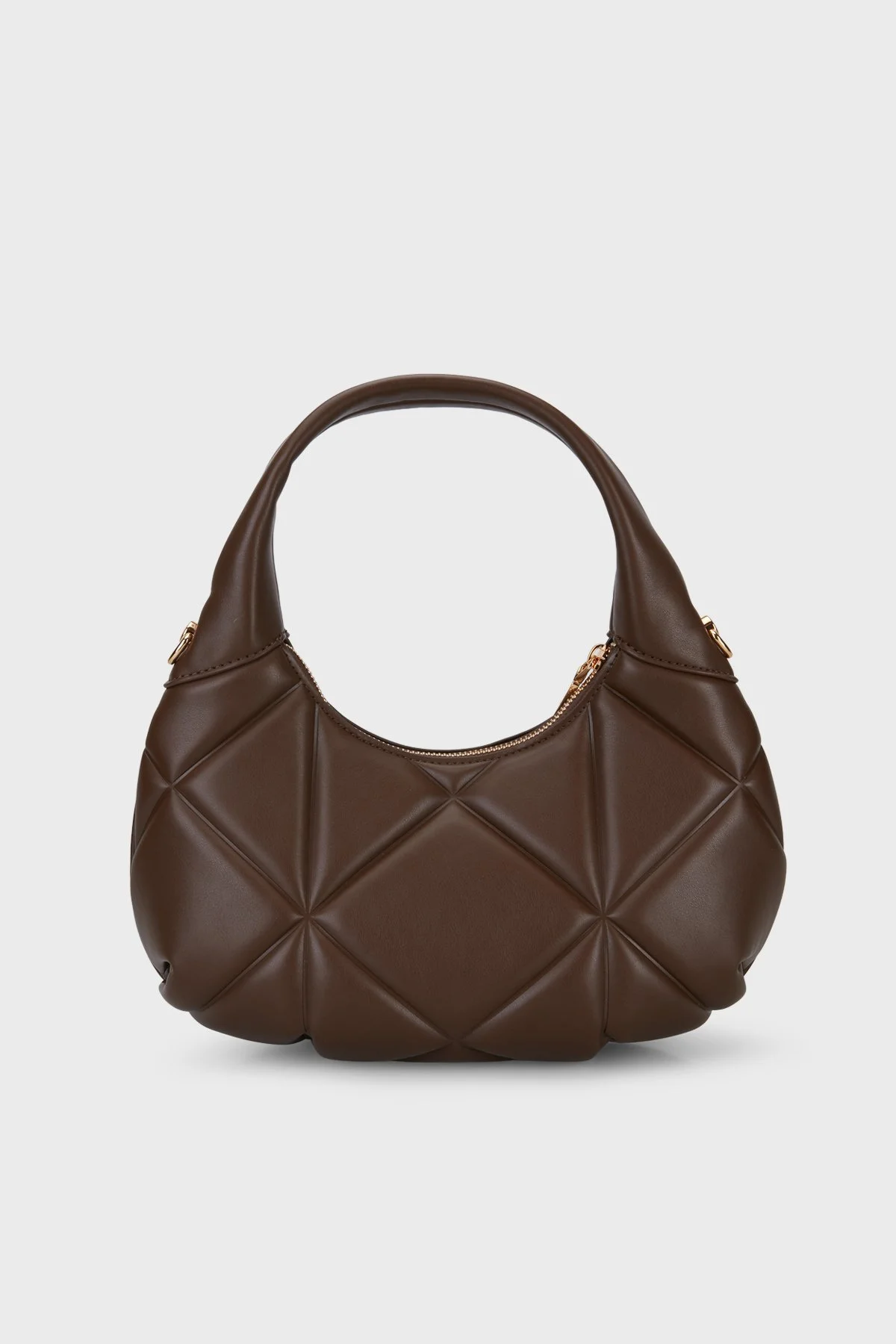 Love Moschino Kapitoneli Çıkarılabilir Askılı Kadın Çanta JC4039PP1PLC0300 Kahve - 2