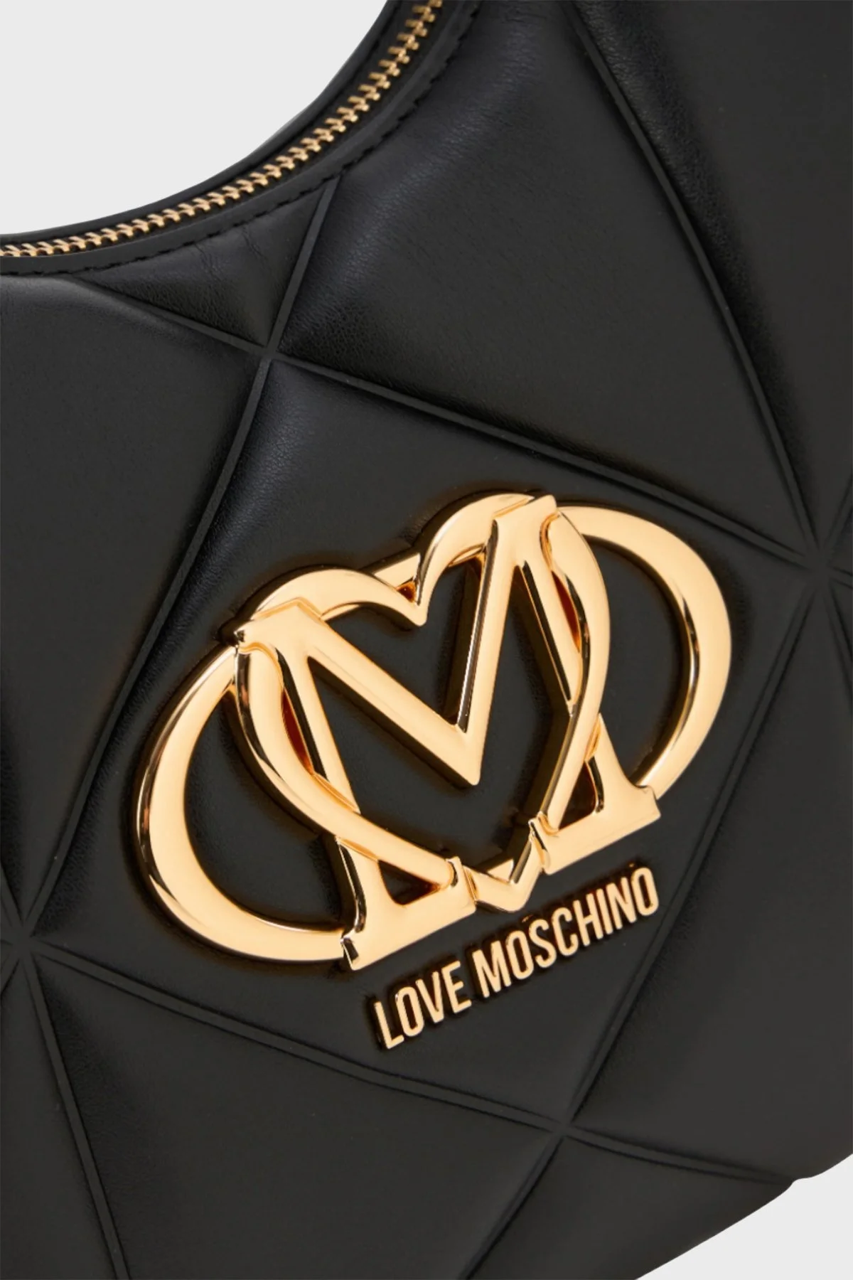 Love Moschino Kapitoneli Çıkarılabilir Tutma Saplı Bayan Çanta JC4082PP1NLC0000 SİYAH - 4