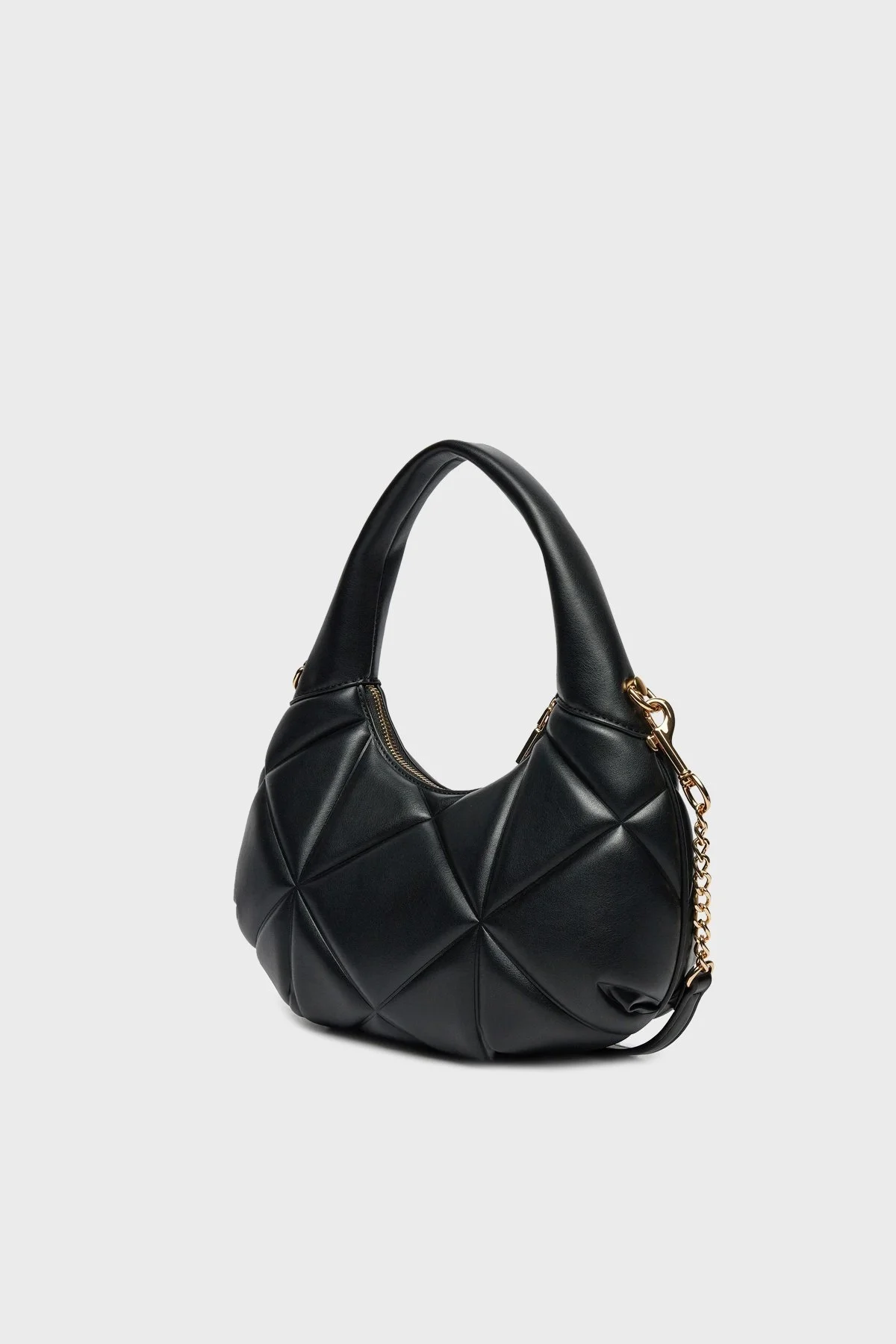 Love Moschino Kapitoneli Çıkarılabilir Zincir Askılı Bayan Çanta JC4039PP1MLC0000 SİYAH - 2