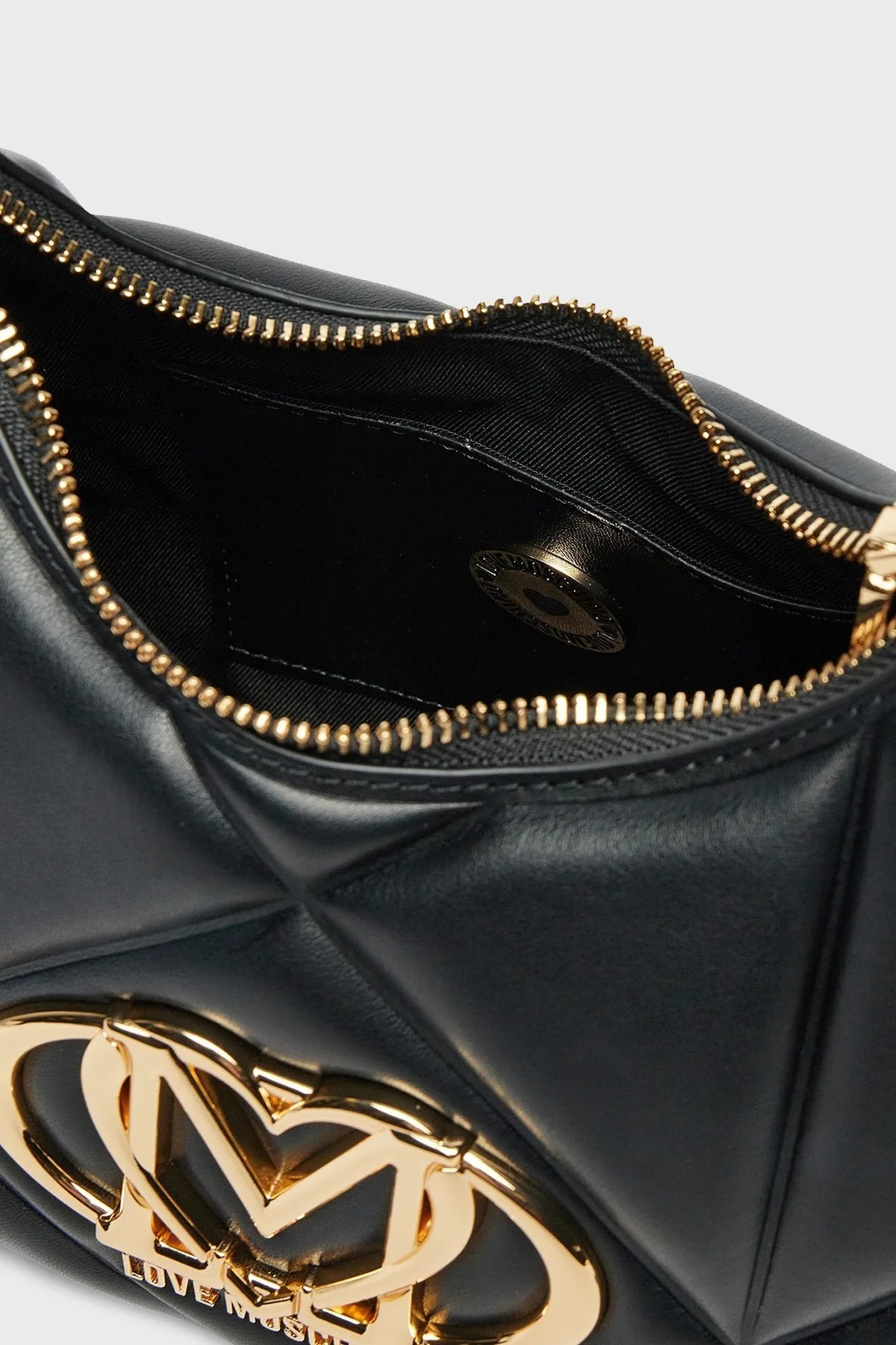 Love Moschino Kapitoneli Çıkarılabilir Zincir Askılı Bayan Çanta JC4039PP1MLC0000 SİYAH - 3