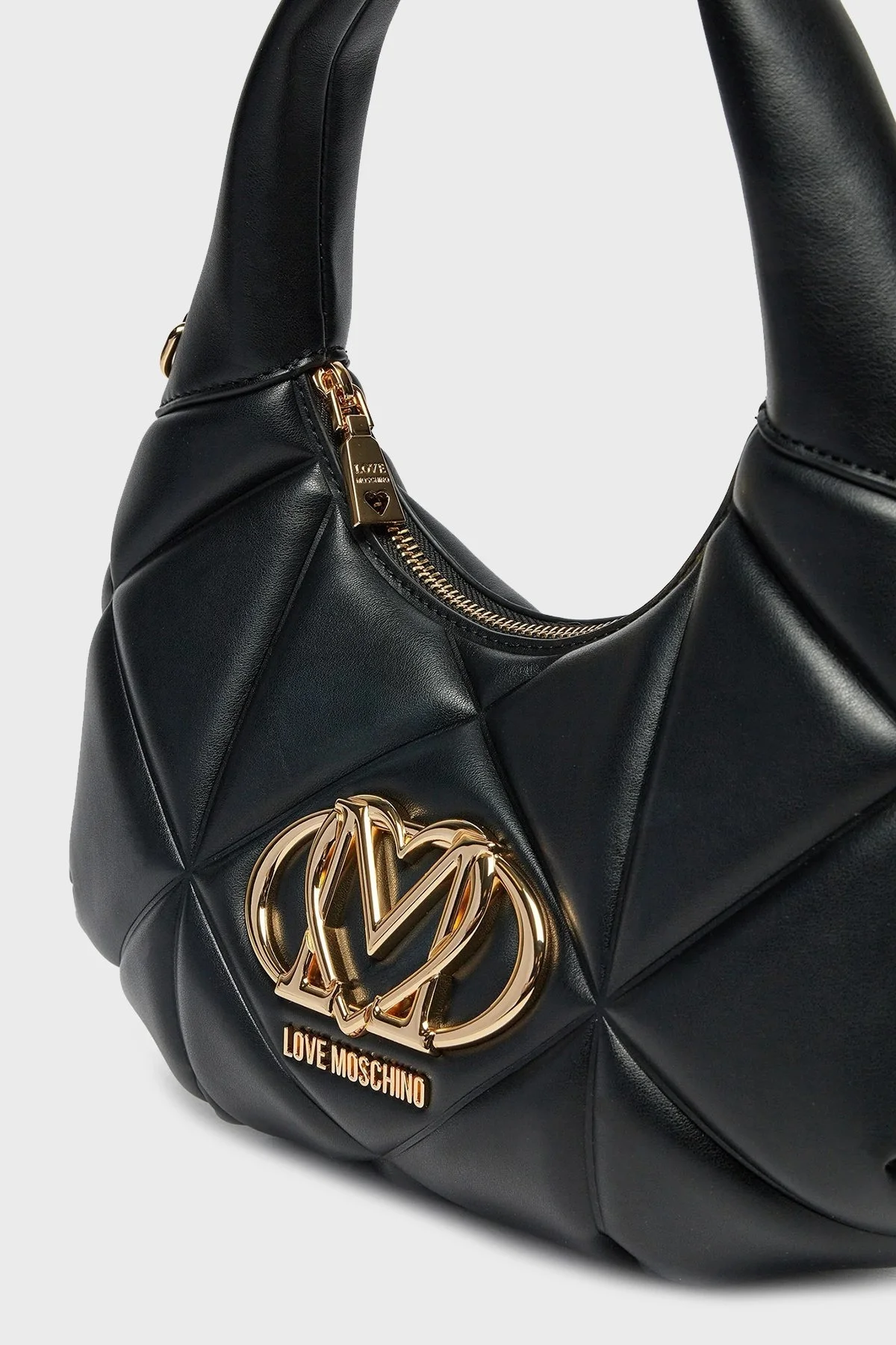 Love Moschino Kapitoneli Çıkarılabilir Zincir Askılı Bayan Çanta JC4039PP1MLC0000 SİYAH - 4