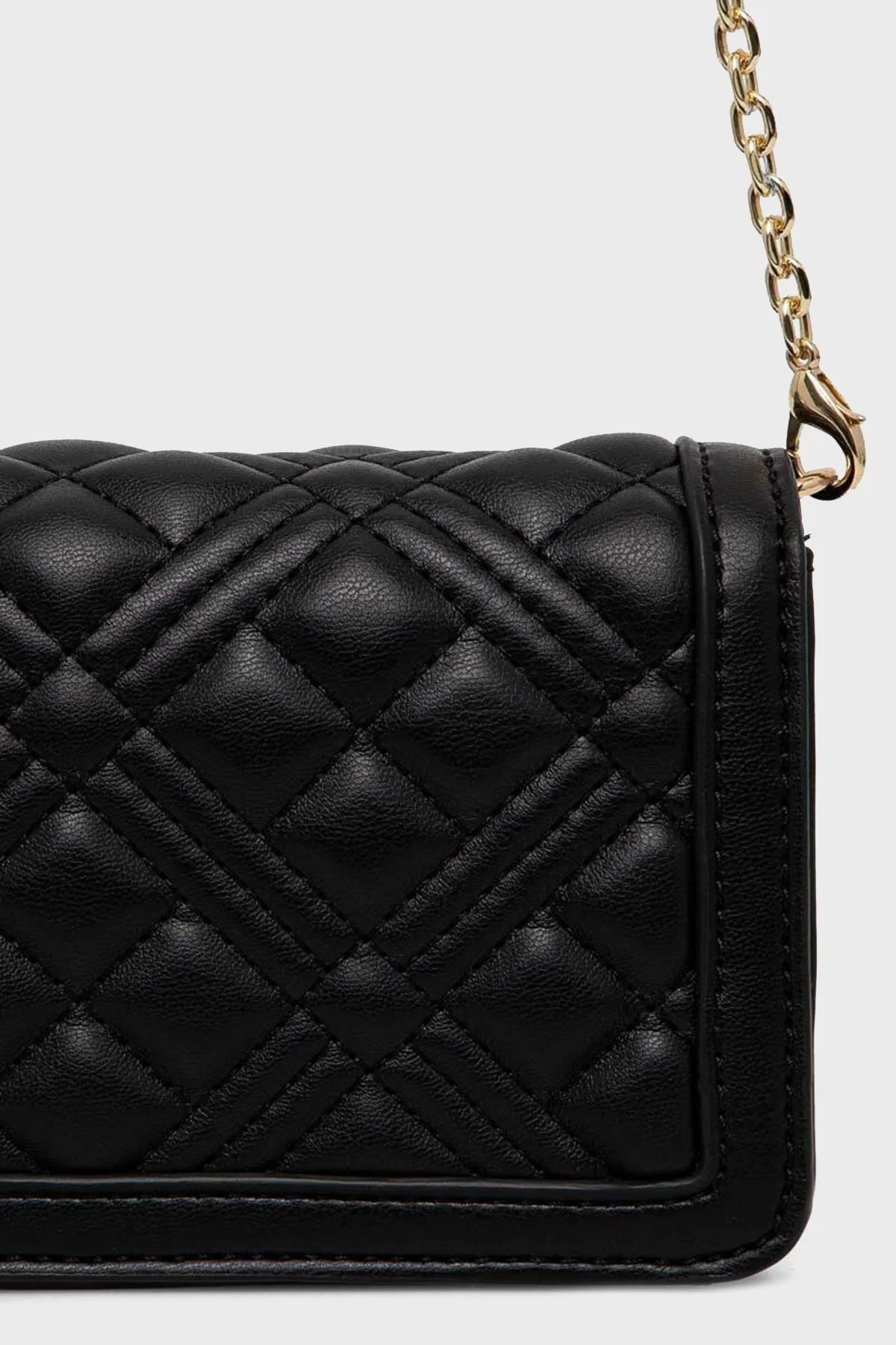 Love Moschino Kapitoneli Çıkarılabilir Zincir Askılı Bayan Çanta JC5681PP1LLA0000 SİYAH - 8