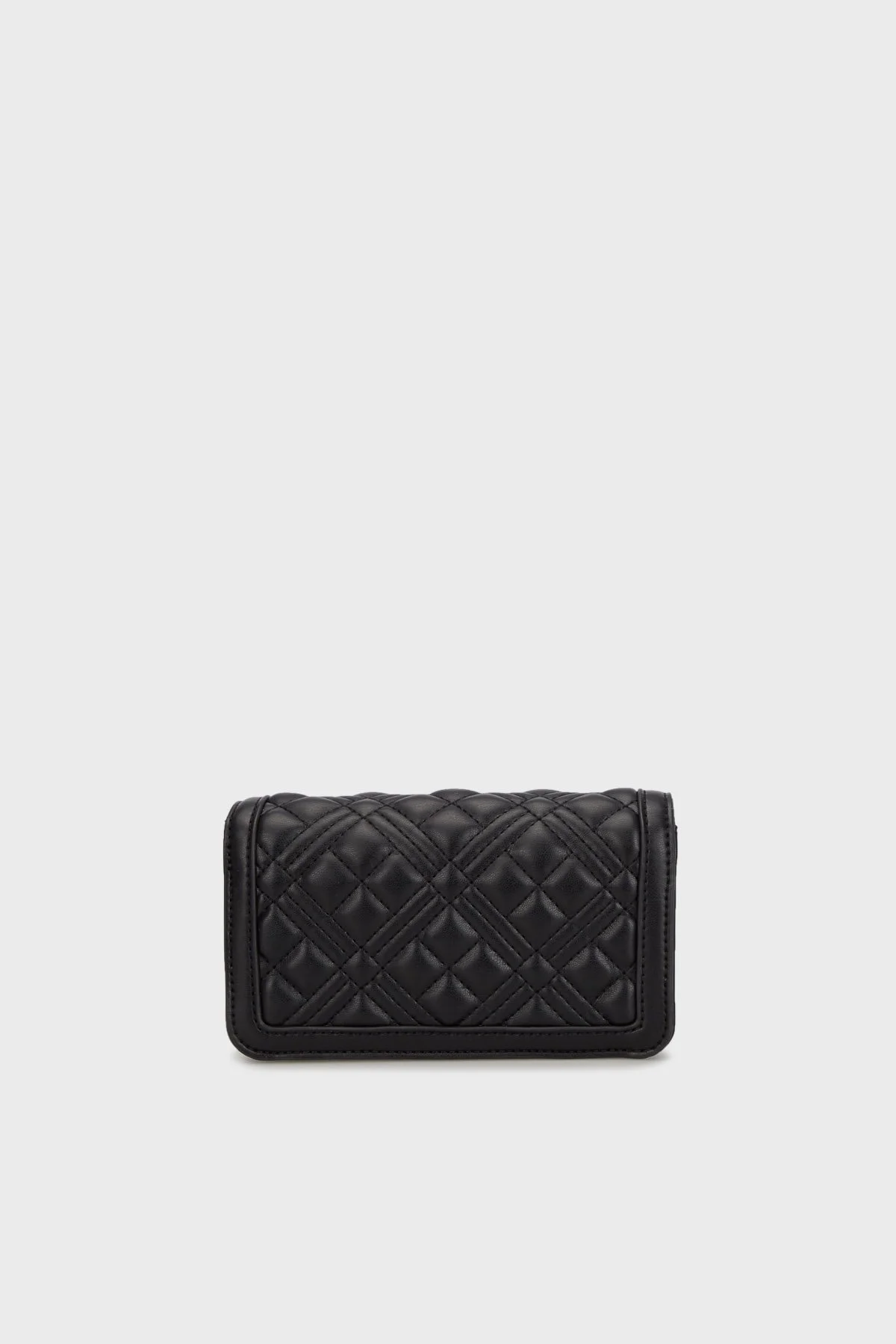 Love Moschino Kapitoneli Çıkarılabilir Zincir Askılı Bayan Çanta JC5681PP1LLA000A SİYAH - 2