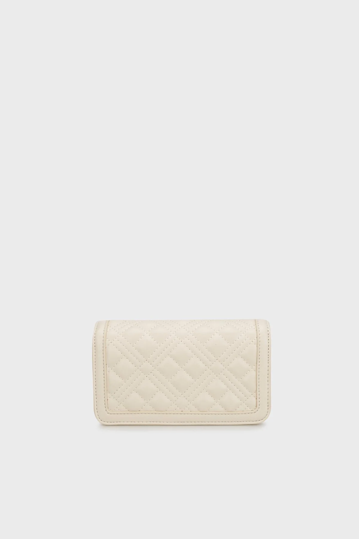 Love Moschino Kapitoneli Çıkarılabilir Zincir Askılı Bayan Çanta JC5681PP1LLA0110 BEJ - 2
