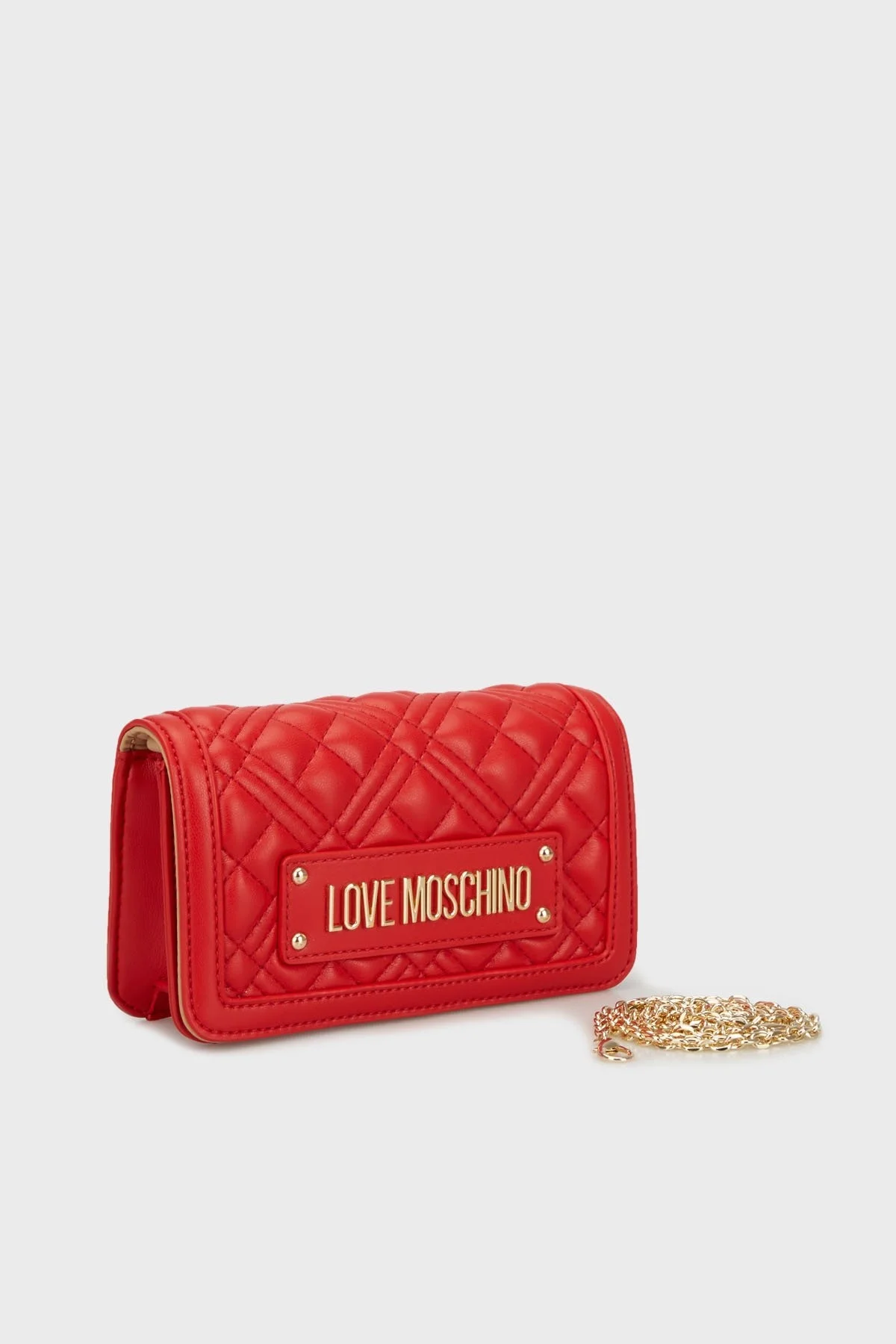Love Moschino Kapitoneli Çıkarılabilir Zincir Askılı Bayan Çanta JC5681PP1LLA0500 KIRMIZI - 1