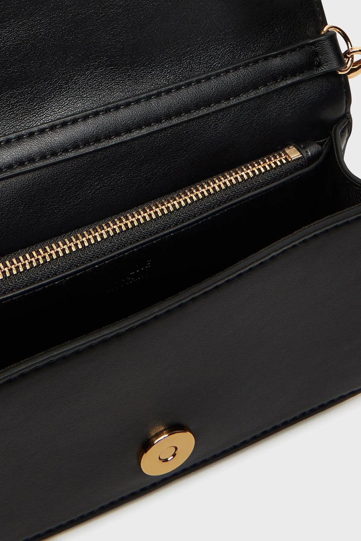 Love Moschino Kapitoneli Çıkarılabilir Zincir Askılı Portföy Bayan Cüzdan JC5640PP1NLC0000 SİYAH - 4