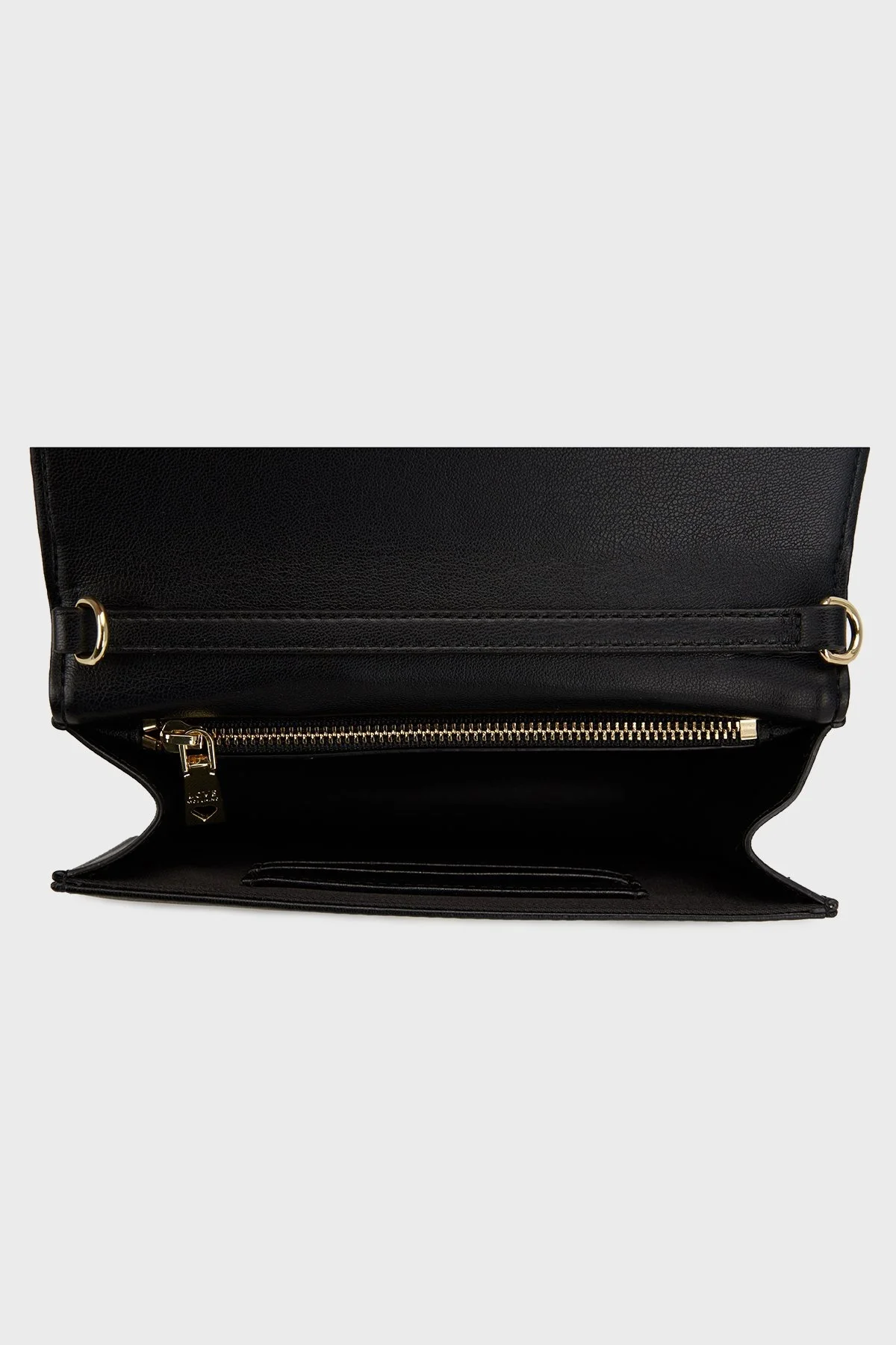 Love Moschino Kapitoneli Çıkarılabilir Zincir Askılı Portföy Bayan Cüzdan JC5653PP1MLI0000 SİYAH - 3