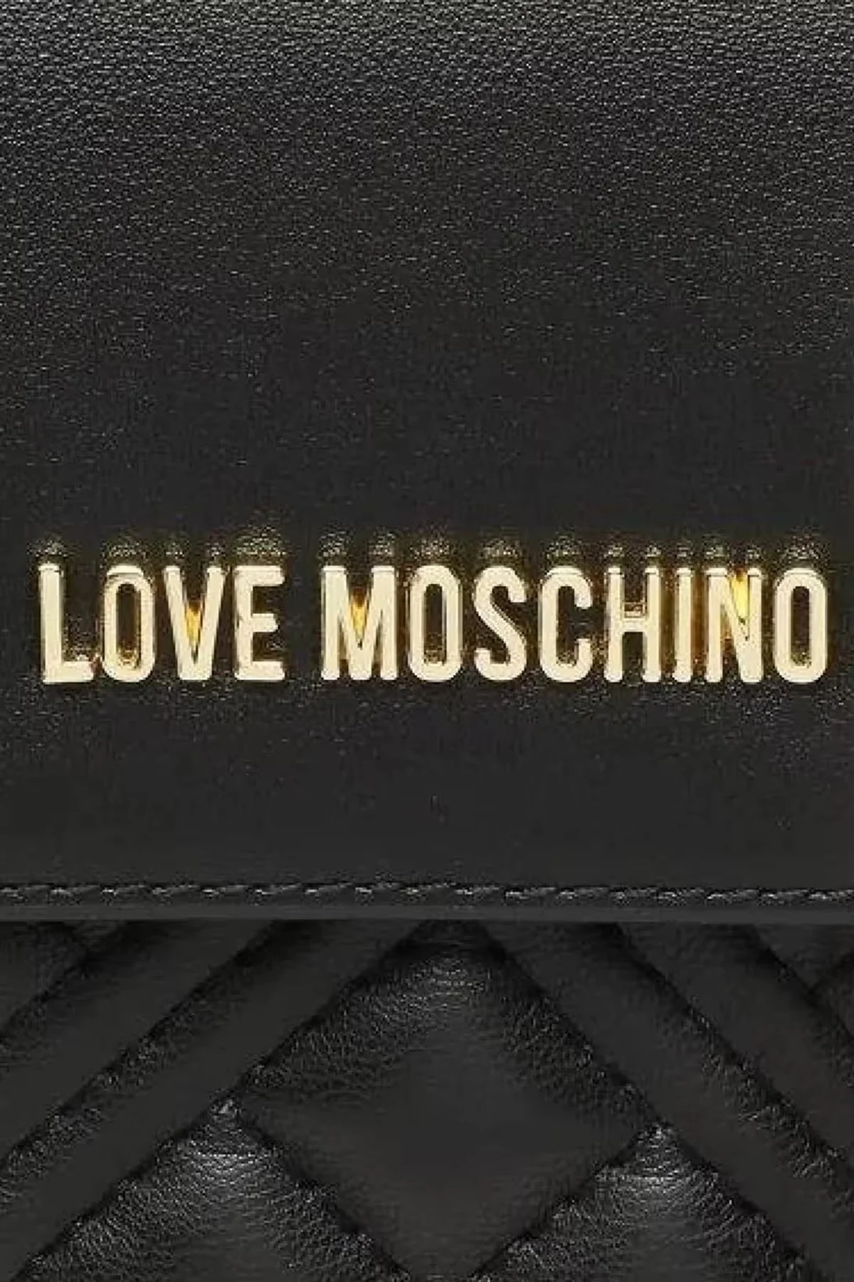 Love Moschino Kapitoneli Çıkarılabilir Zincir Askılı Portföy Bayan Cüzdan JC5682PP0LLA0000 SİYAH - 5