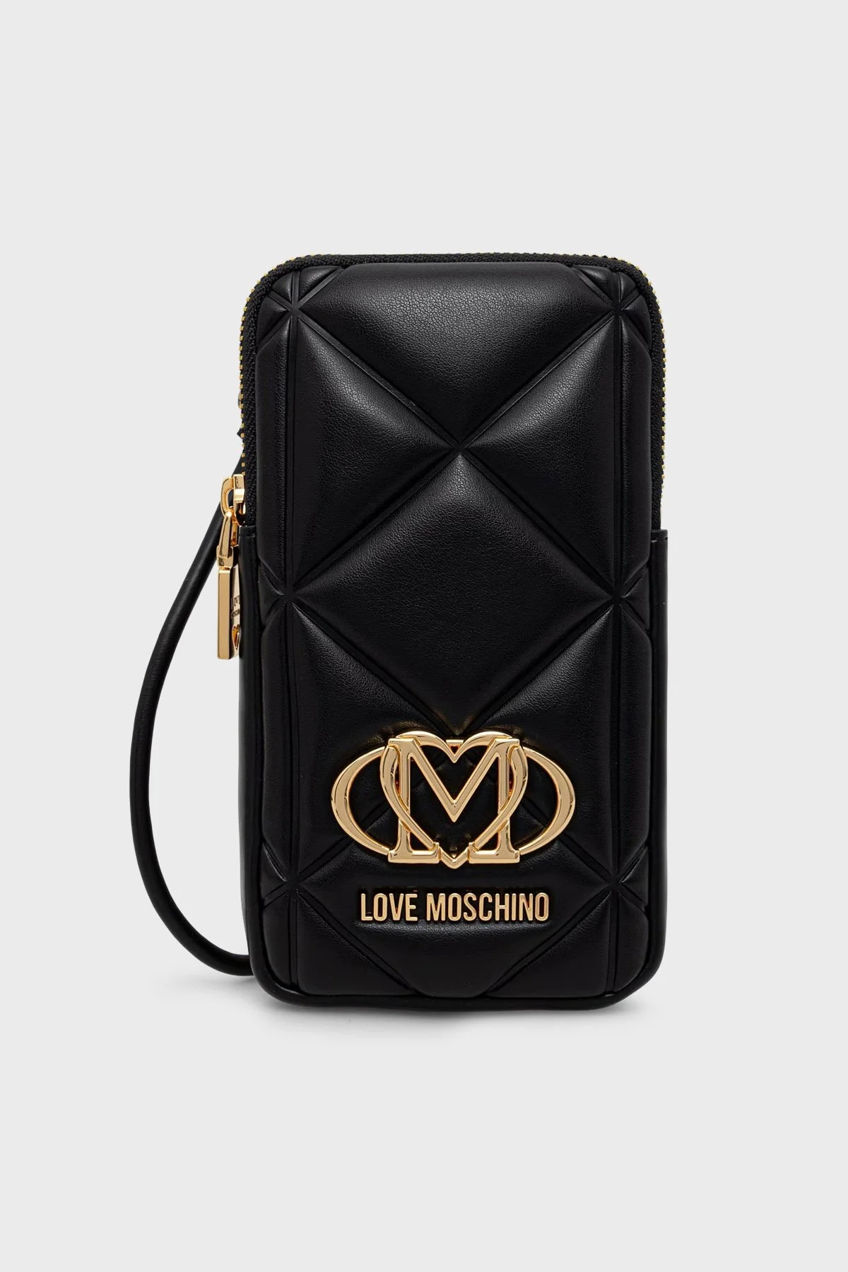 Love Moschino Kapitoneli Fermuarlı Kadın Cüzdan JC5645PP1PLC0000 Siyah - 1