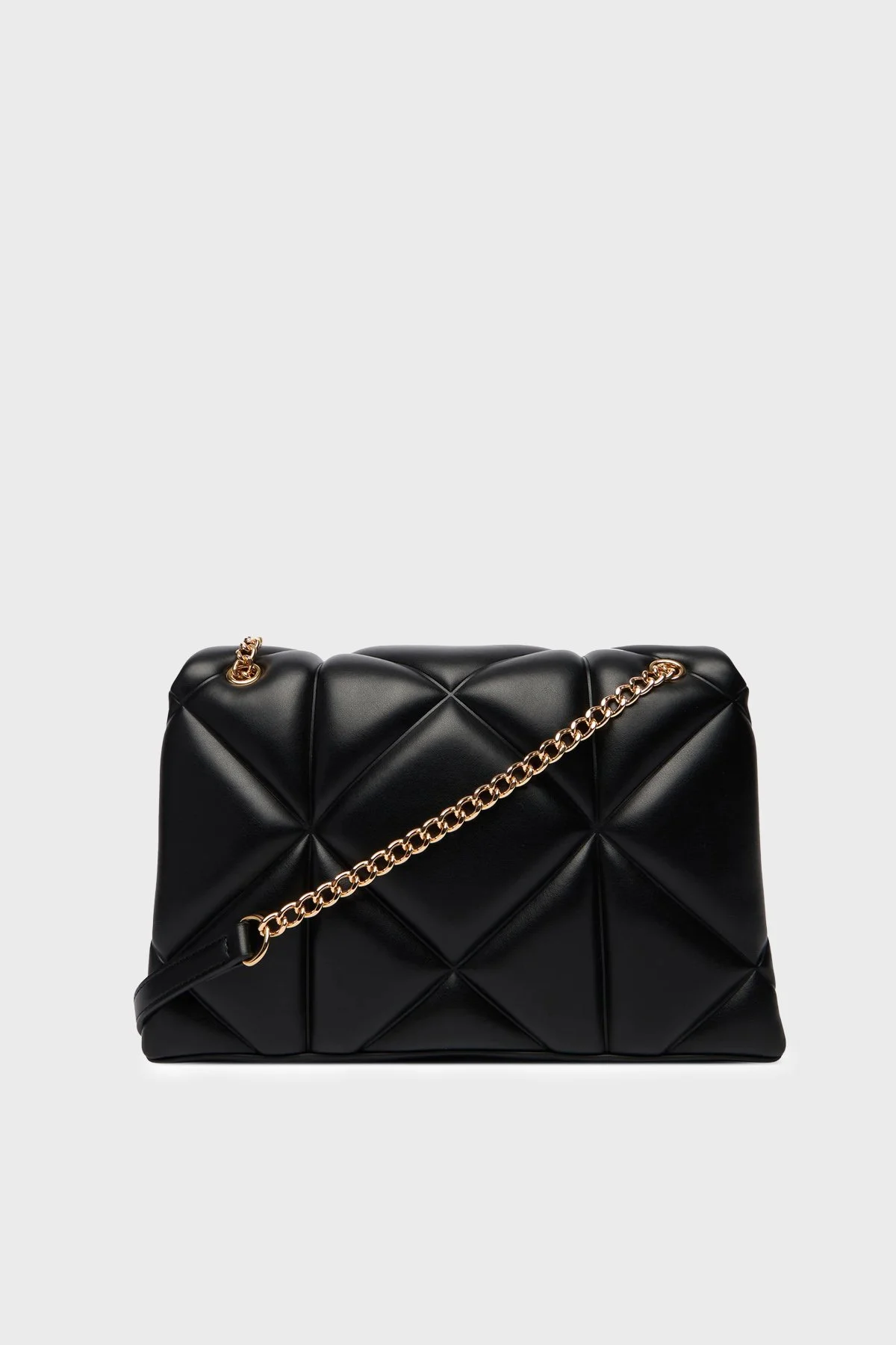 Love Moschino Kapitoneli Logolu Zincir Askılı Bayan Çanta JC4041PP1OLC0000 SİYAH - 3