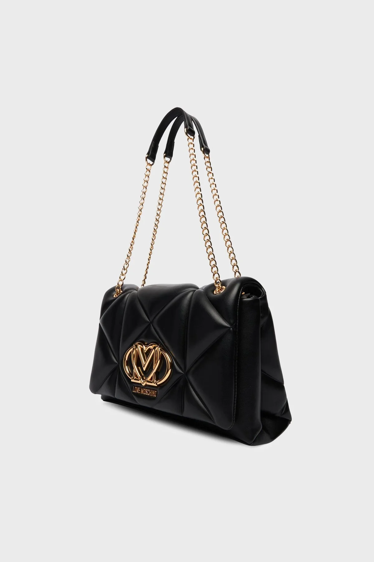 Love Moschino Kapitoneli Logolu Zincir Askılı Bayan Çanta JC4041PP1OLC0000 SİYAH - 4