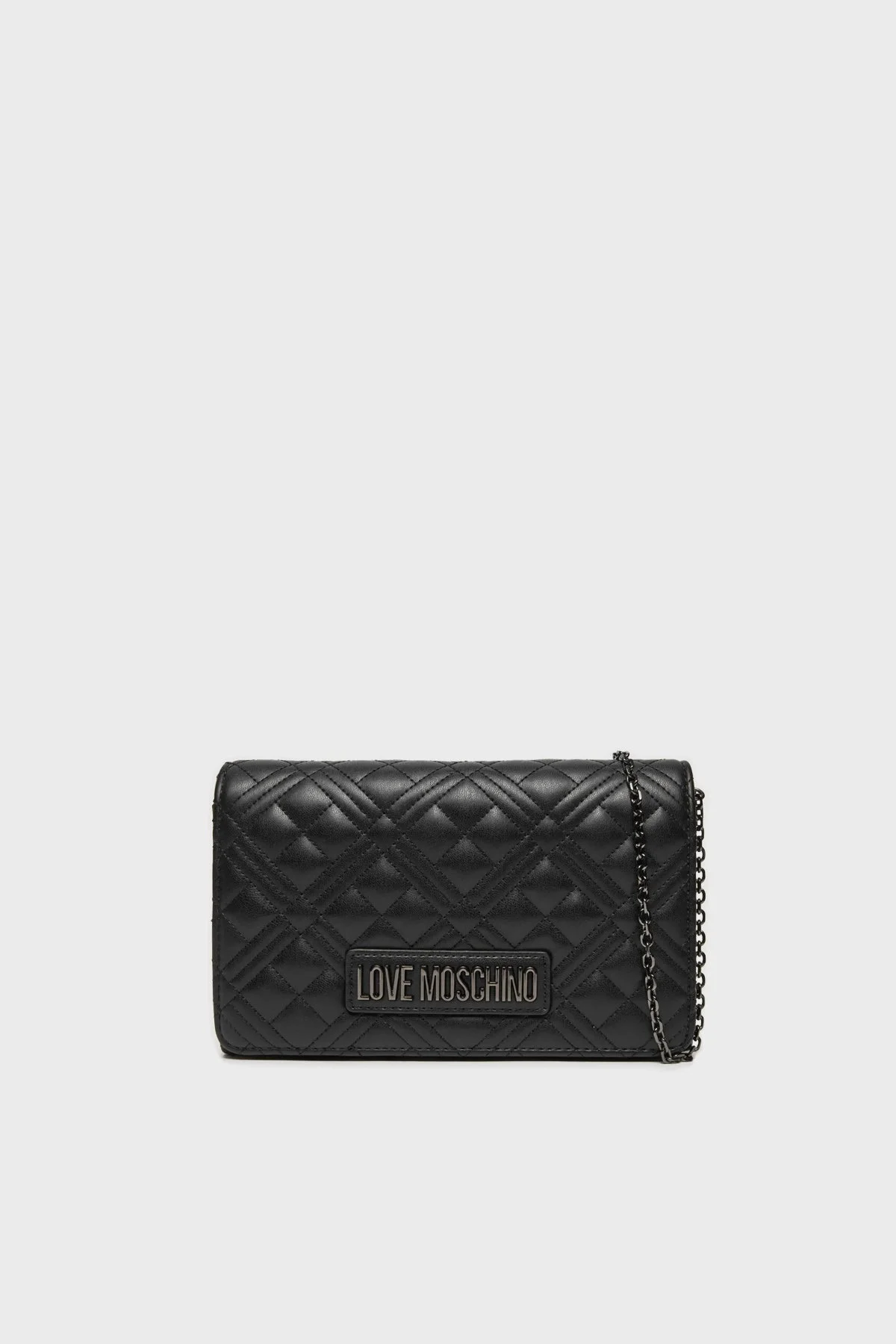 Love Moschino Kapitoneli Logolu Zincir Askılı Bayan Çanta JC4079PP0LLA000A SİYAH - 1