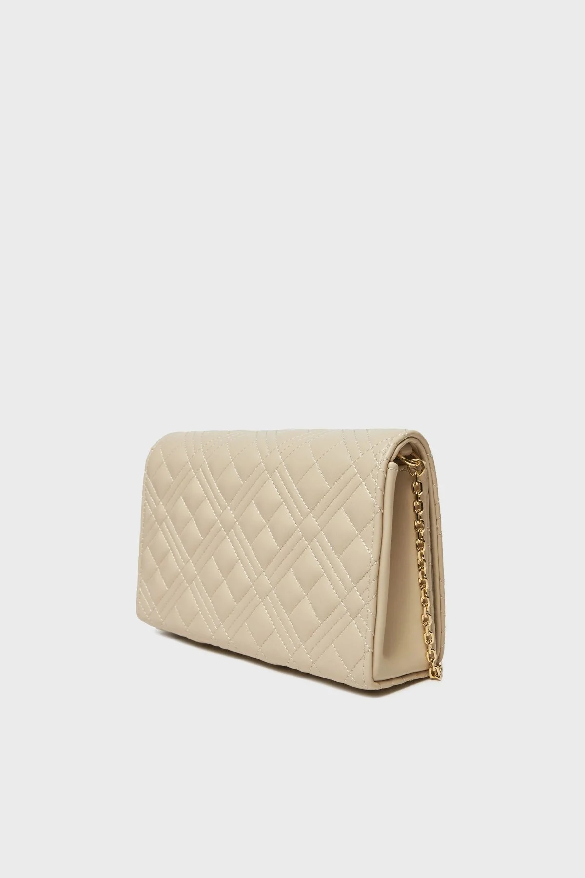 Love Moschino Kapitoneli Logolu Zincir Askılı Bayan Çanta JC4079PP0LLA0110 EKRU - 3