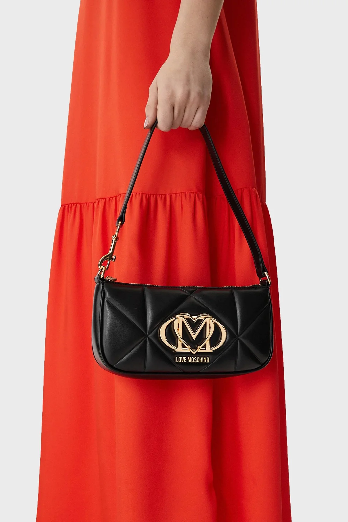 Love Moschino Kapitoneli Omuz Askılı Bayan Çanta JC4111PP1OLC0000 SİYAH - 2