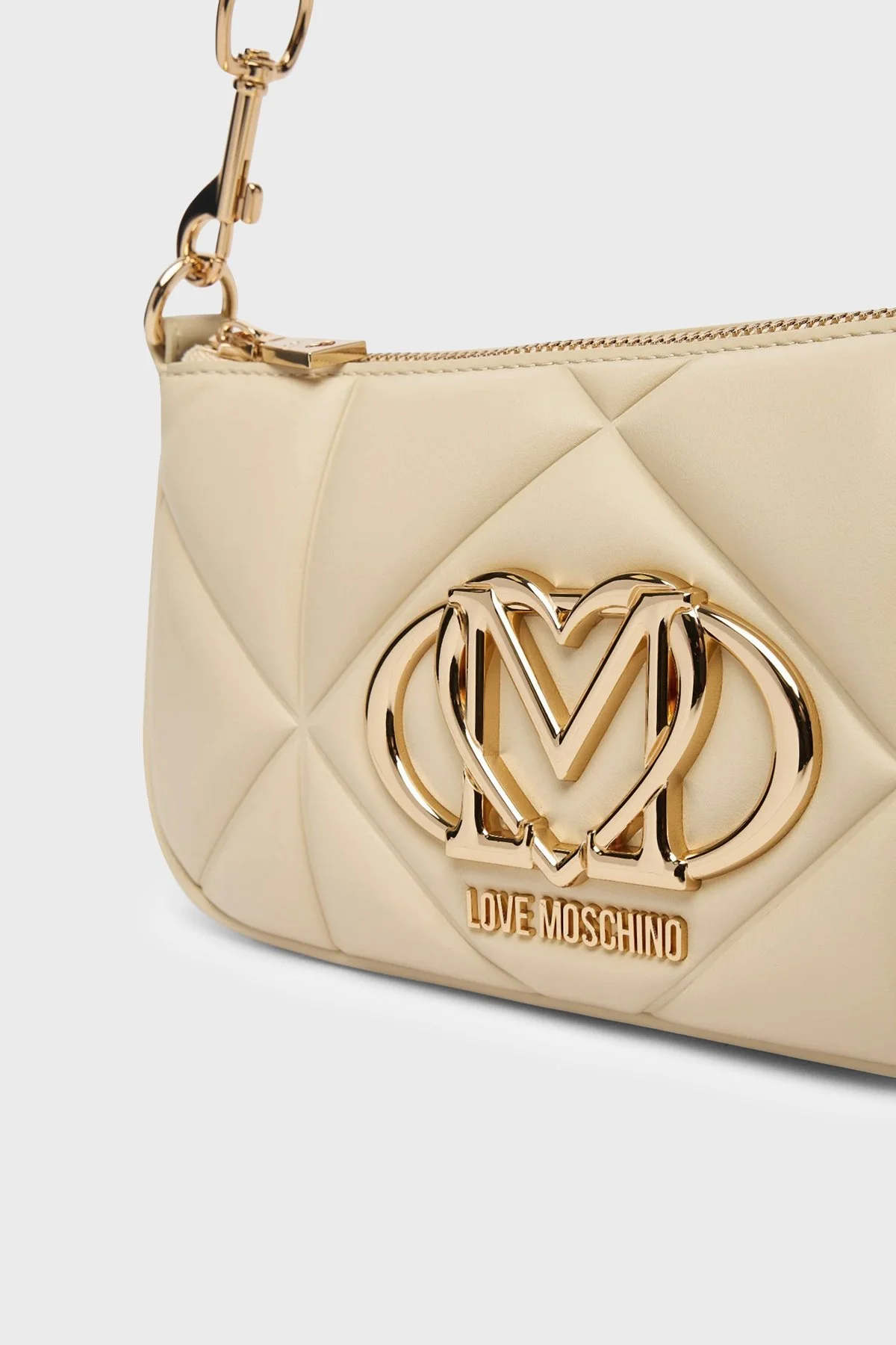 Love Moschino Kapitoneli Omuz Askılı Bayan Çanta JC4111PP1OLC0129 BEJ - 5
