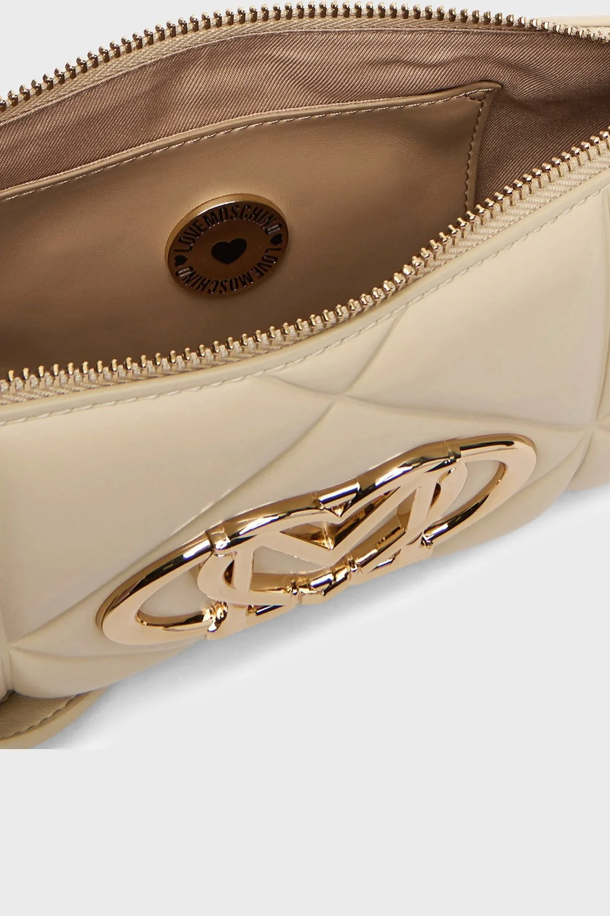 Love Moschino Kapitoneli Omuz Askılı Bayan Çanta JC4111PP1OLC0129 BEJ - 6