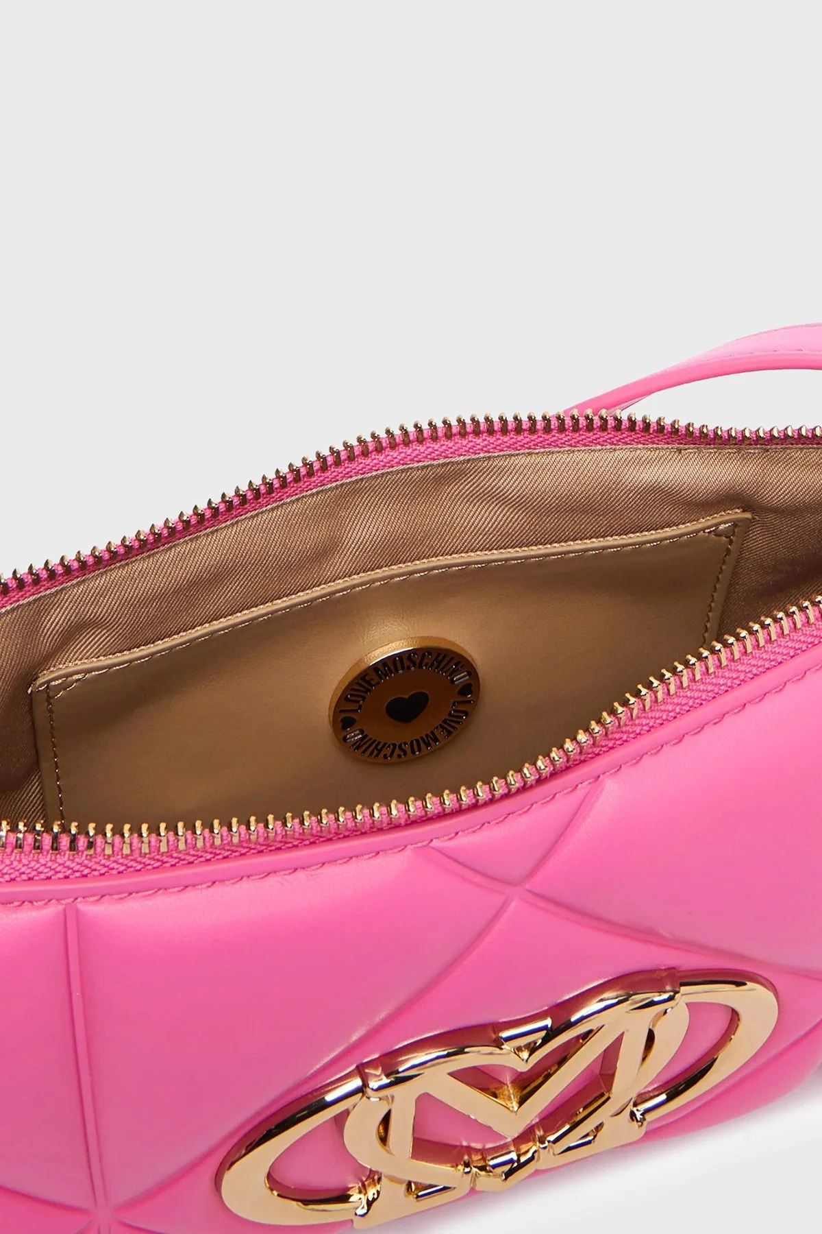 Love Moschino Kapitoneli Omuz Askılı Bayan Çanta JC4111PP1OLC0604 PEMBE - 5