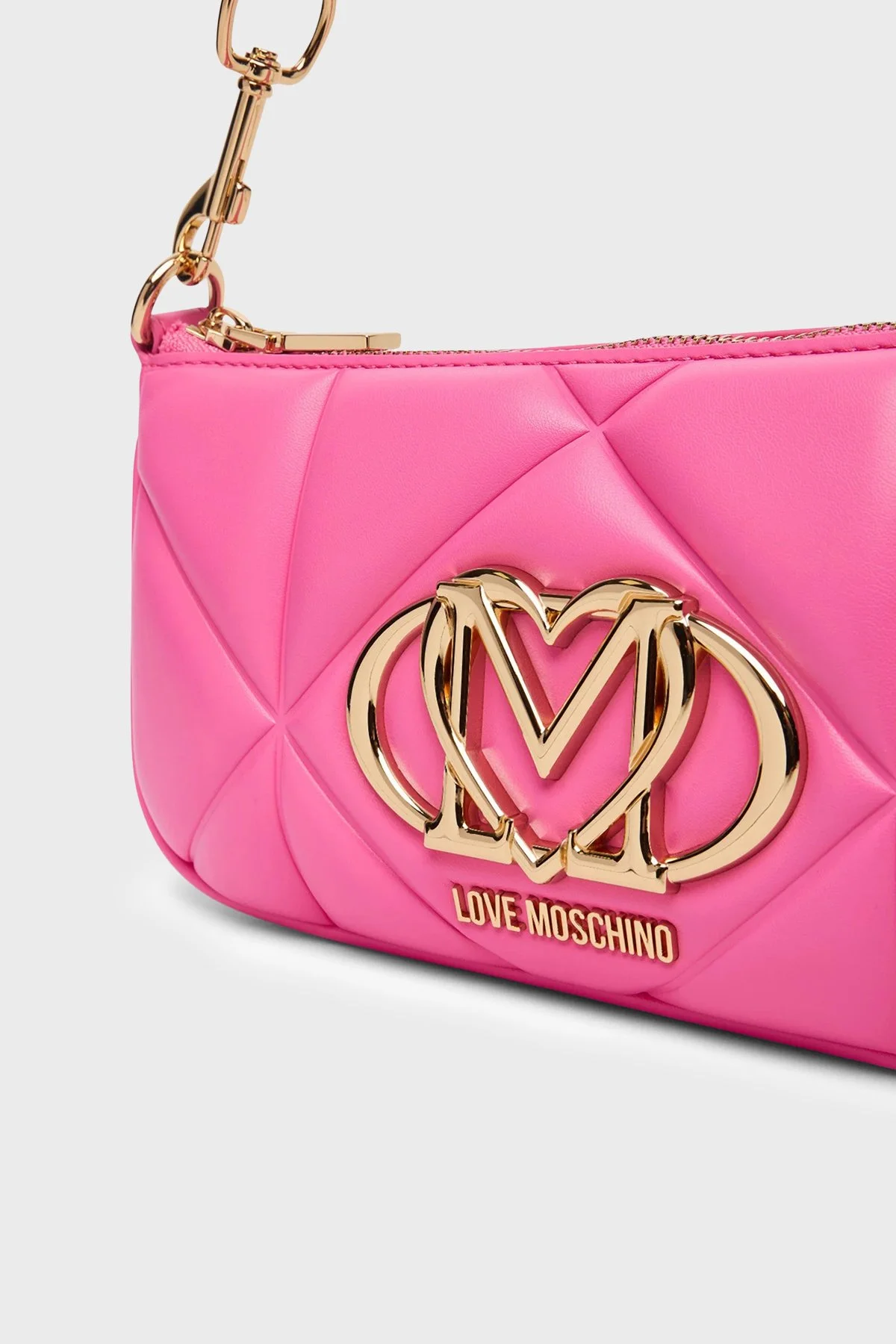 Love Moschino Kapitoneli Omuz Askılı Bayan Çanta JC4111PP1OLC0604 PEMBE - 6