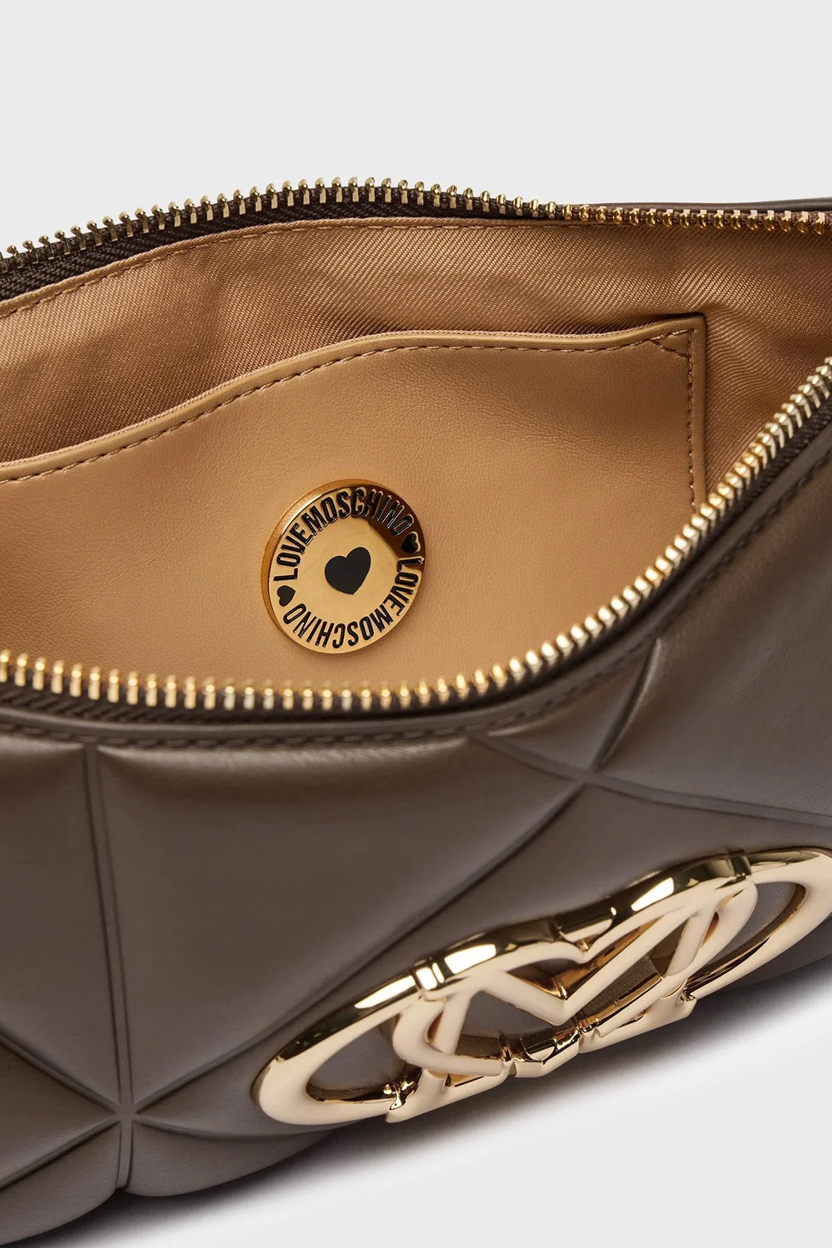 Love Moschino Kapitoneli Omuz Askılı Kadın Çanta JC4111PP1PLC0300 Kahve - 5