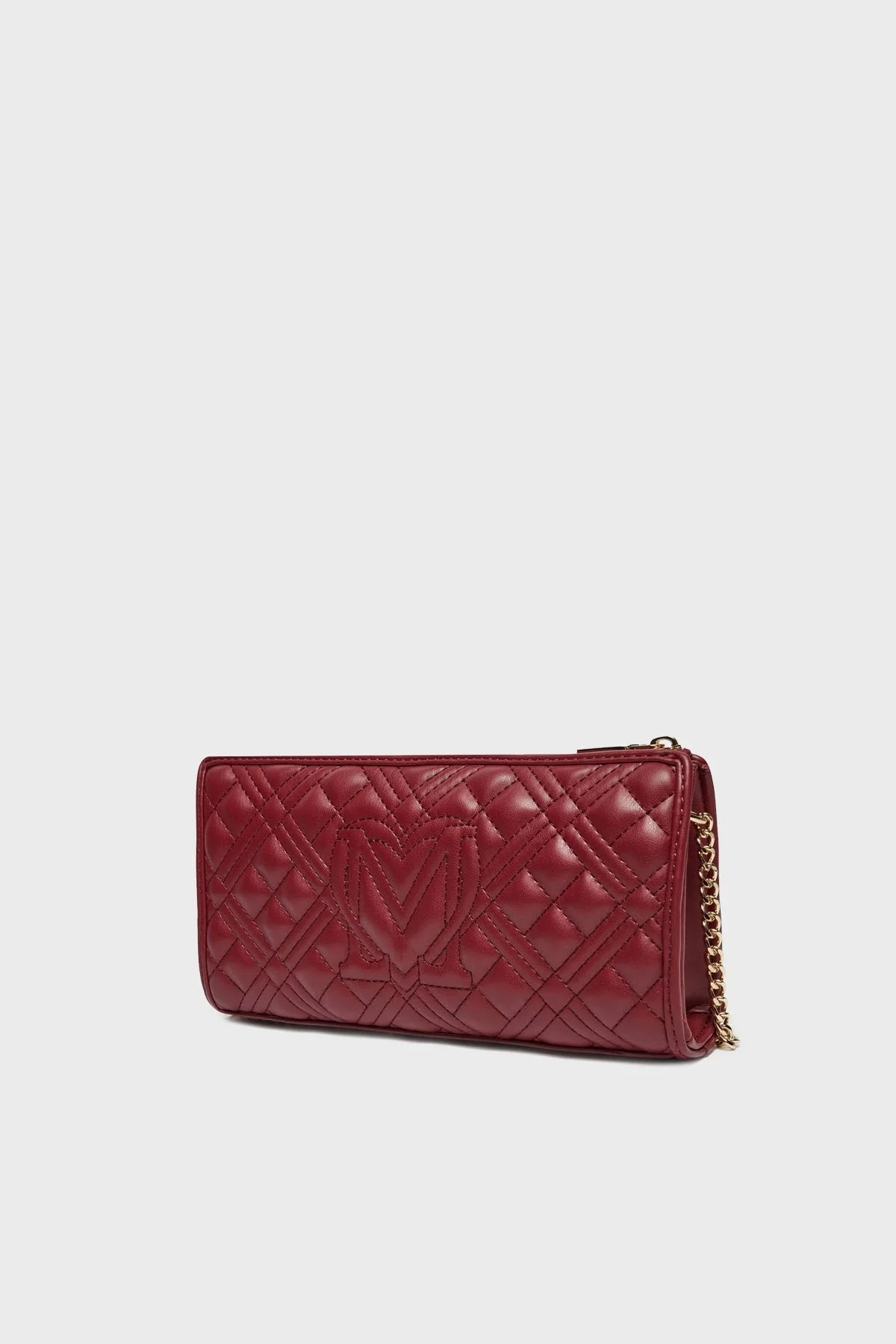 Love Moschino Kapitoneli Zincir Askılı Bayan Çanta JC4011PP1LLA0552 BORDO - 3
