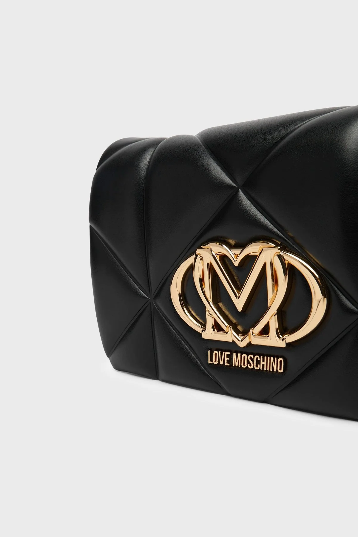 Love Moschino Kapitoneli Zincir Askılı Bayan Çanta JC4043PP1OLC0000 SİYAH - 6