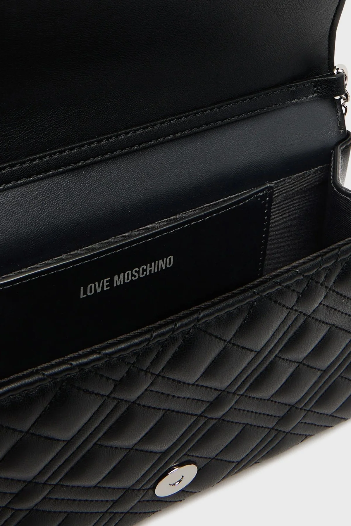 Love Moschino Kapitoneli Zincir Askılı Bayan Çanta JC4079PP1NLA000B SİYAH - 4