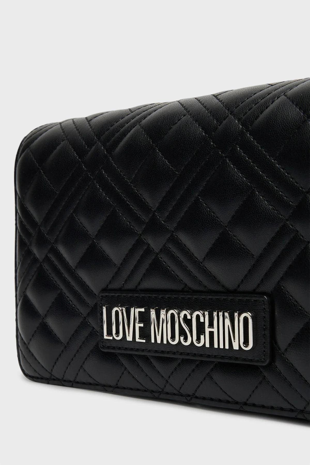 Love Moschino Kapitoneli Zincir Askılı Bayan Çanta JC4079PP1NLA000B SİYAH - 5