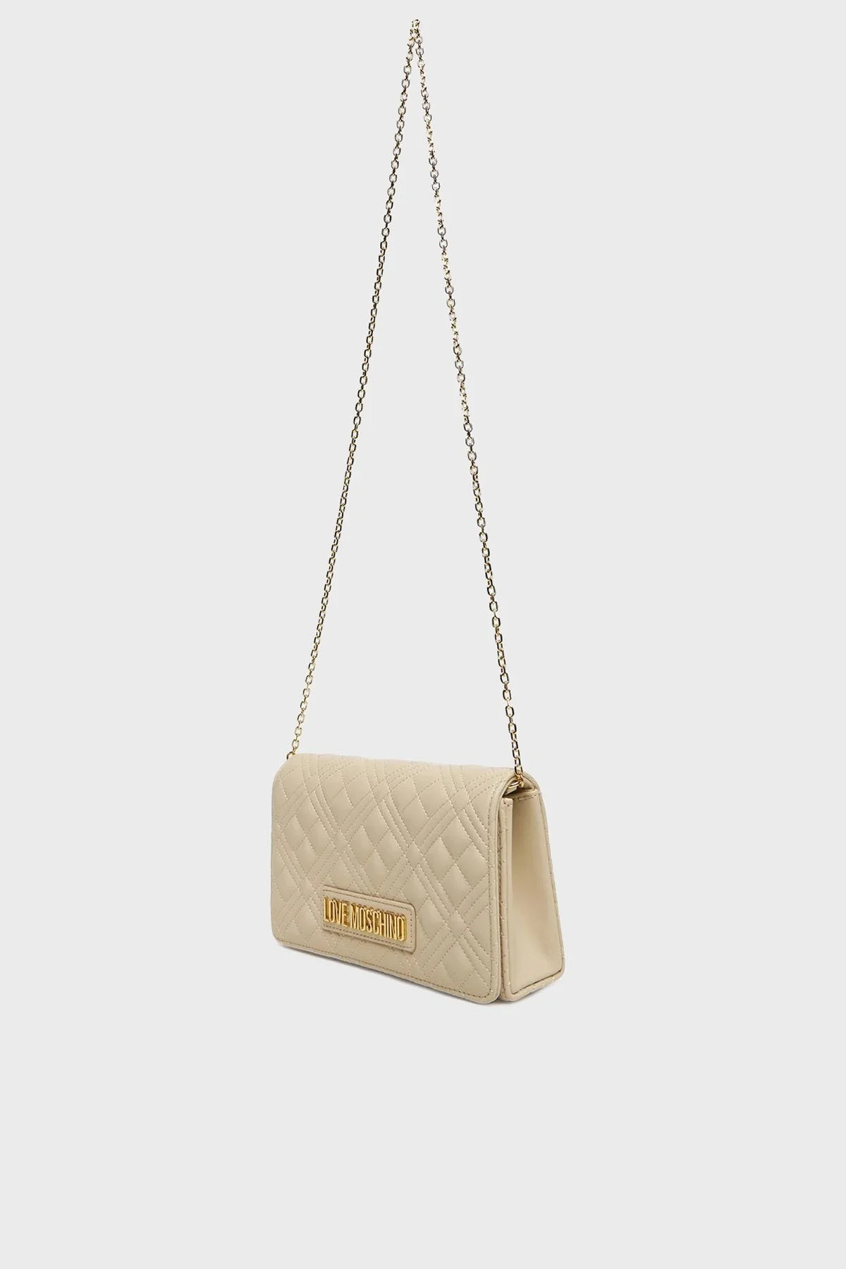 Love Moschino Kapitoneli Zincir Askılı Bayan Çanta JC4079PP1NLA0110 BEJ - 3