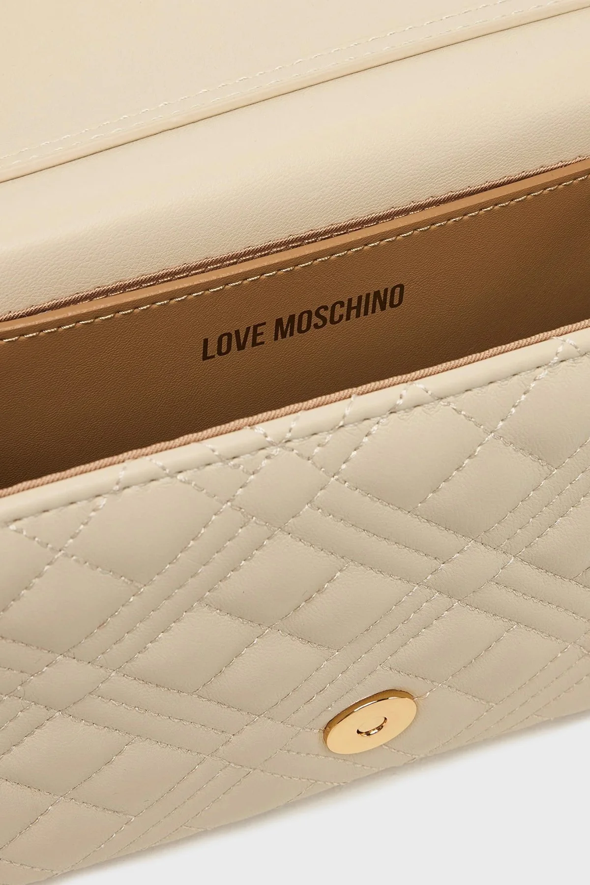 Love Moschino Kapitoneli Zincir Askılı Bayan Çanta JC4079PP1NLA0110 BEJ - 4
