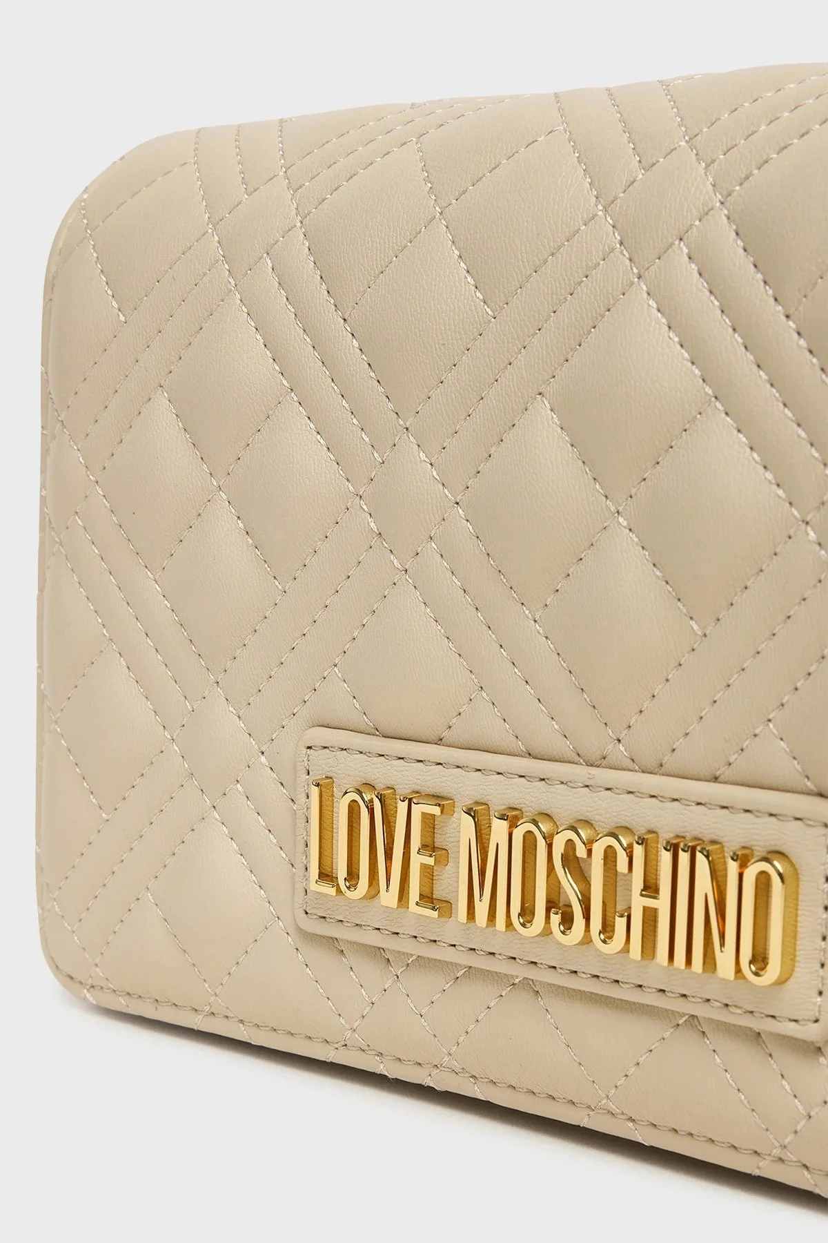 Love Moschino Kapitoneli Zincir Askılı Bayan Çanta JC4079PP1NLA0110 BEJ - 5