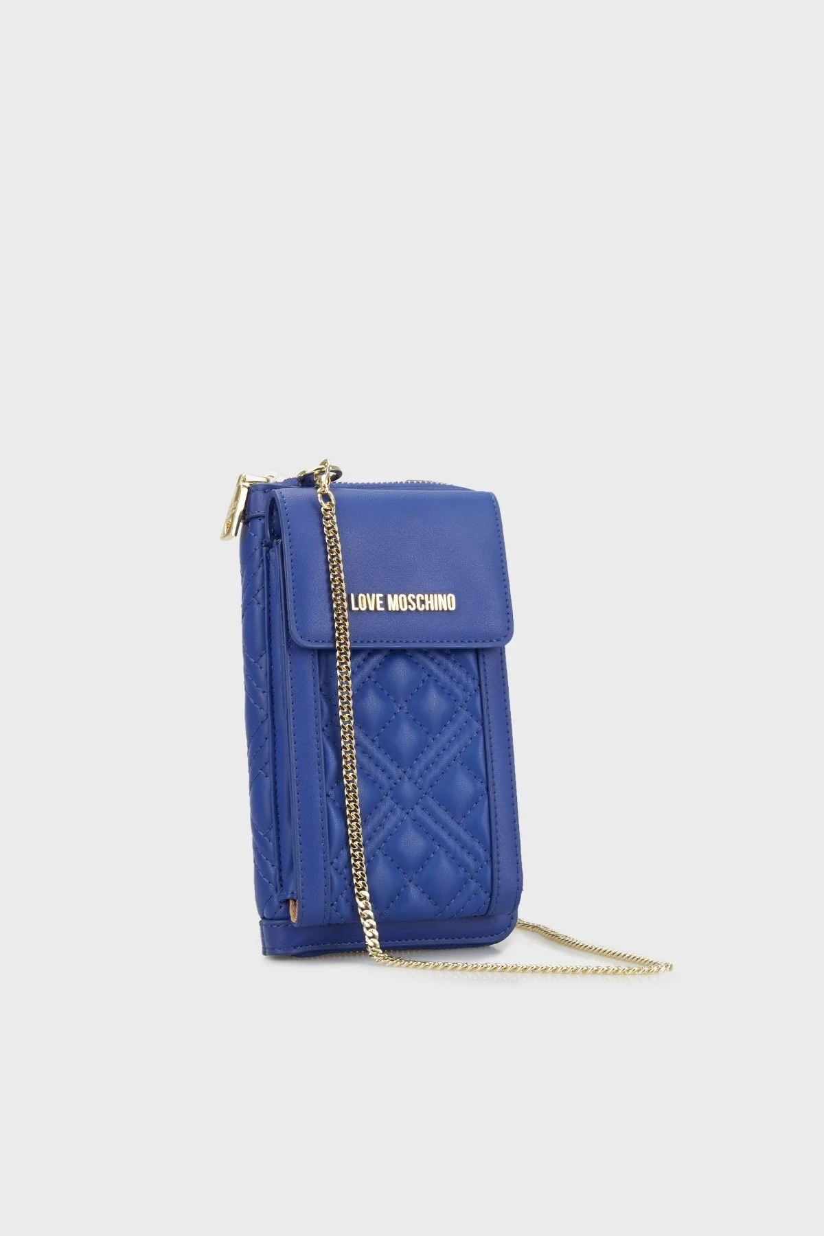 Love Moschino Kart Bölmeli Zincir Askılı Kapitone Bayan Telefon Çantası JC5682PP1HLA0753 SAKS - 2