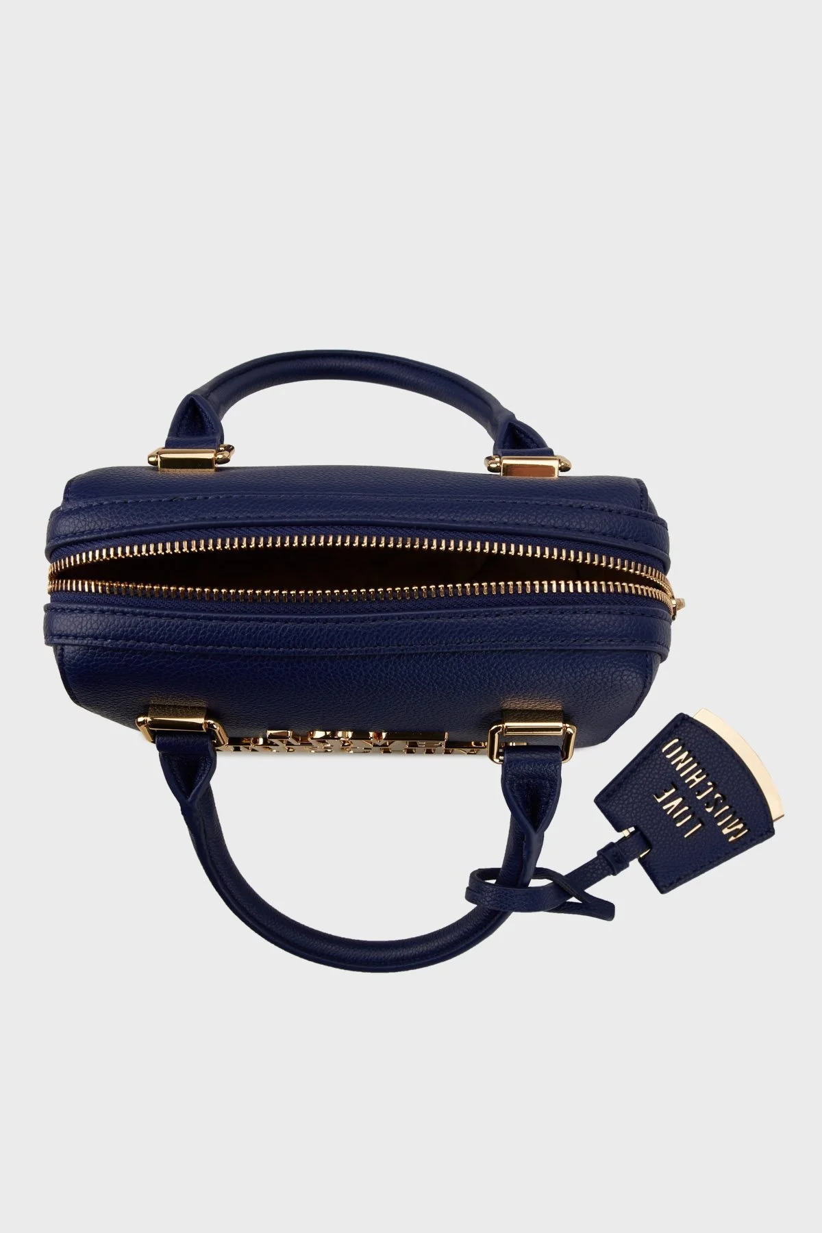 Love Moschino Kesik Logolu Ayarlanabilir Askılı Bayan Çanta JC4333PP0LKO0750 MAVİ - 3