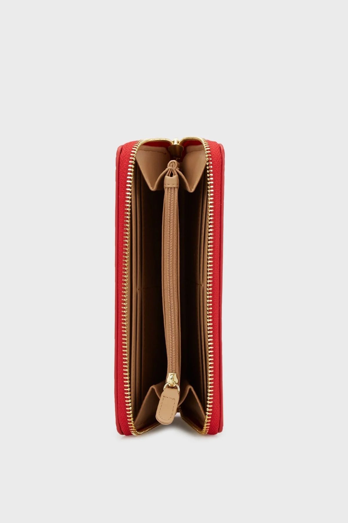 Love Moschino Krokodil Desenli Fermuarlı Bayan Cüzdan JC5711PP0HKC0500 KIRMIZI - 4