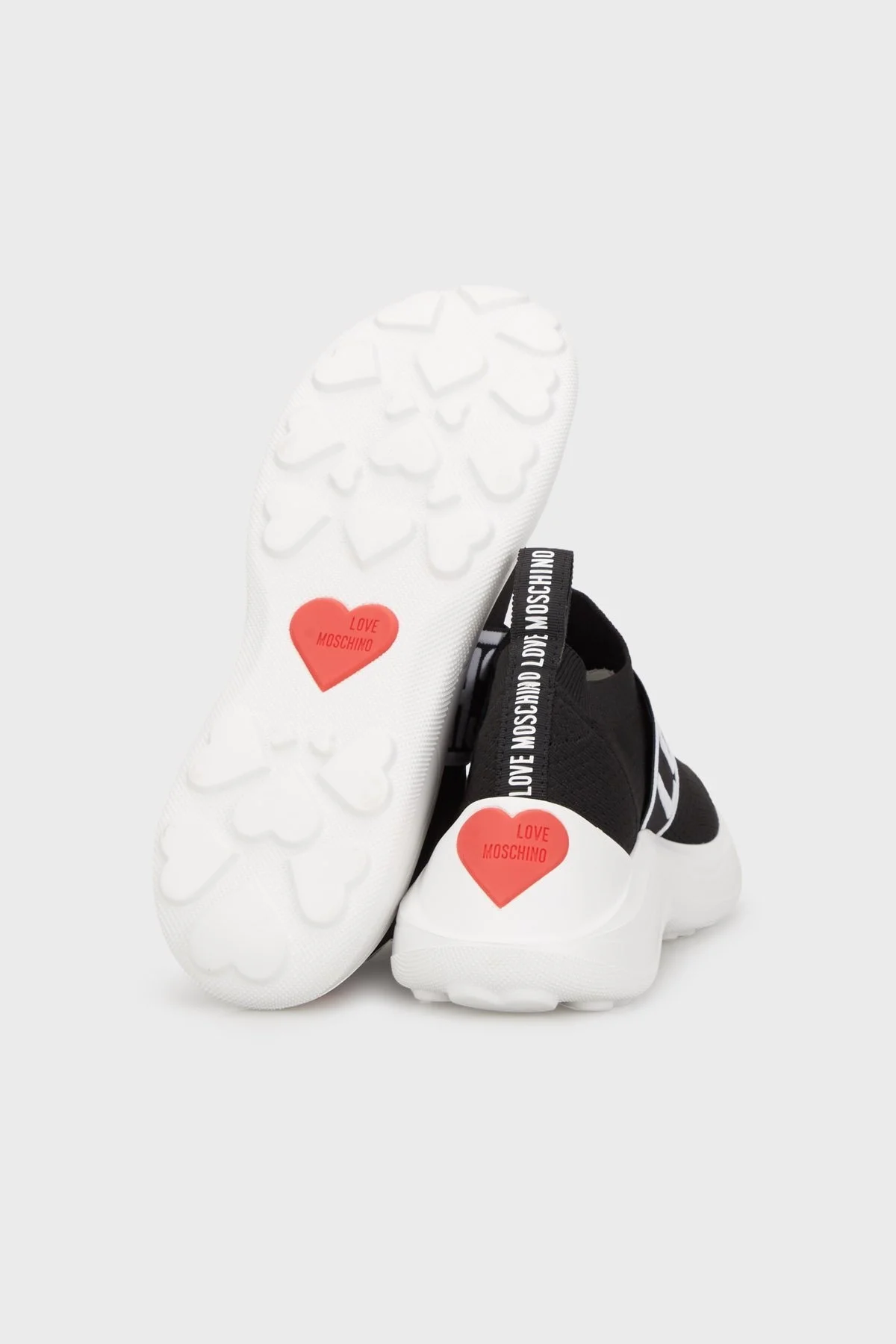 Love Moschino Logo Bantlı Sneaker Bayan Ayakkabı JA15356G1IIY1000 SİYAH - 4