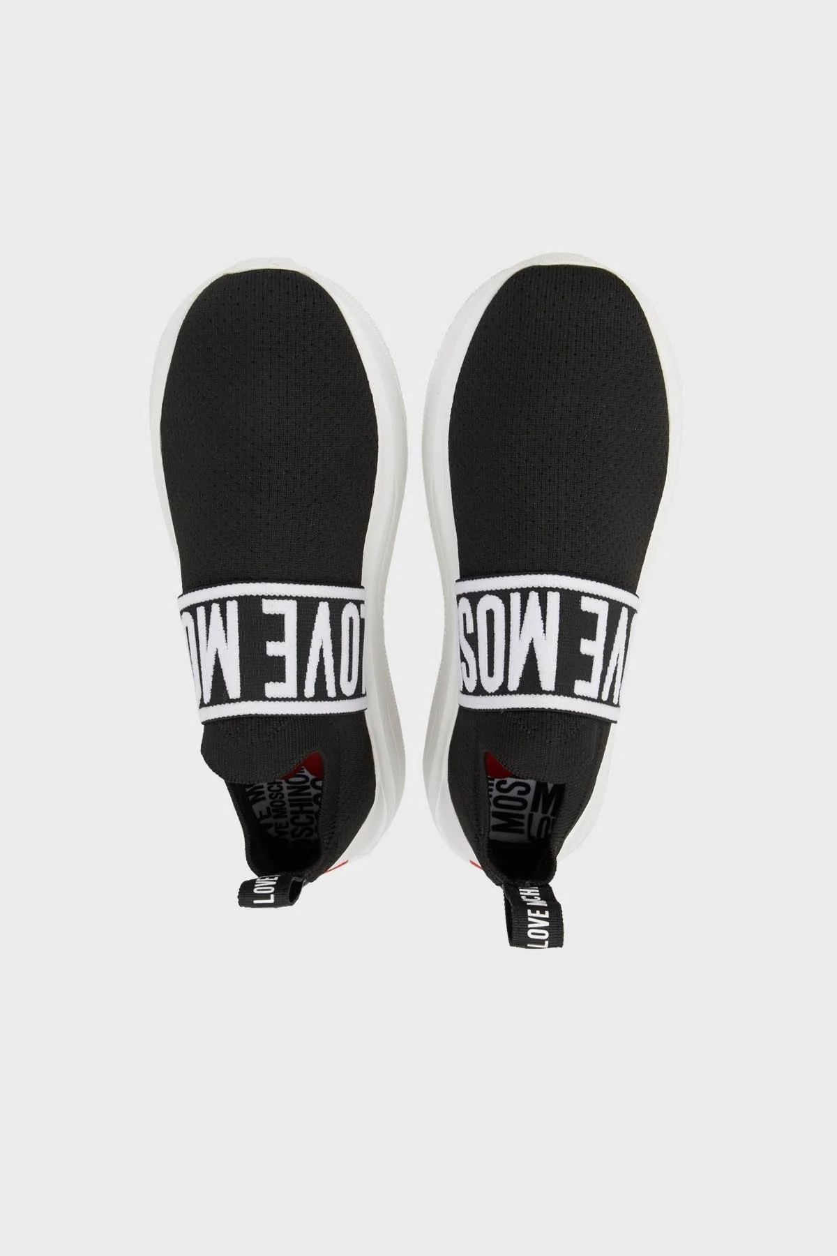 Love Moschino Logo Bantlı Sneaker Bayan Ayakkabı JA15356G1IIY1000 SİYAH - 5